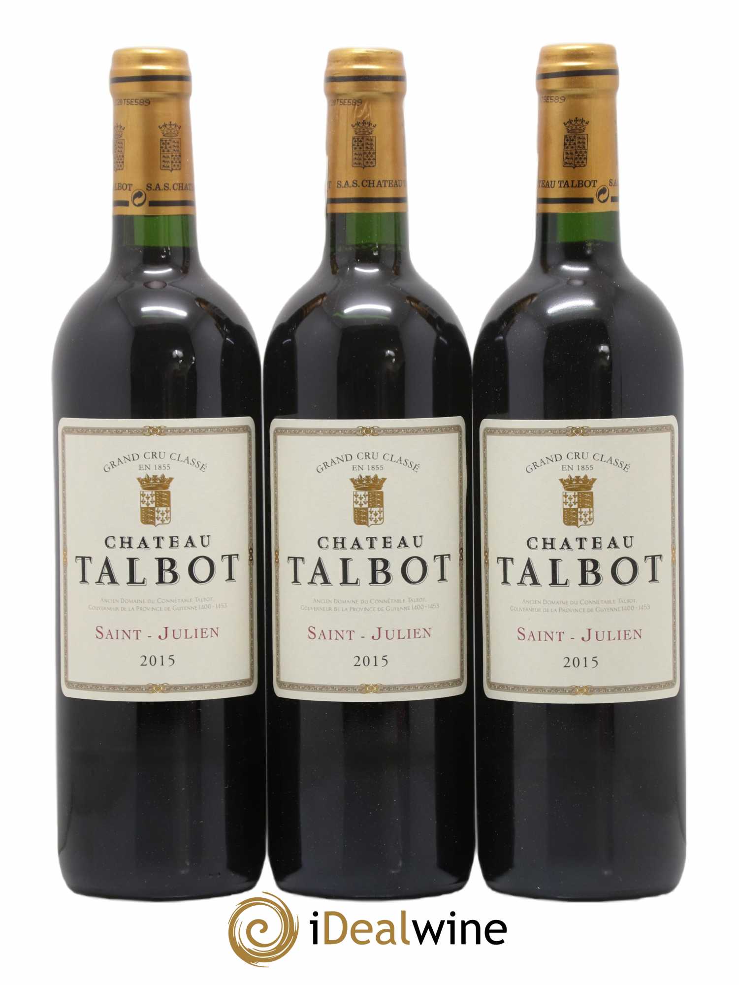 Château Talbot 4ème Grand Cru Classé 2015 - Lot of 12 bottles - 2