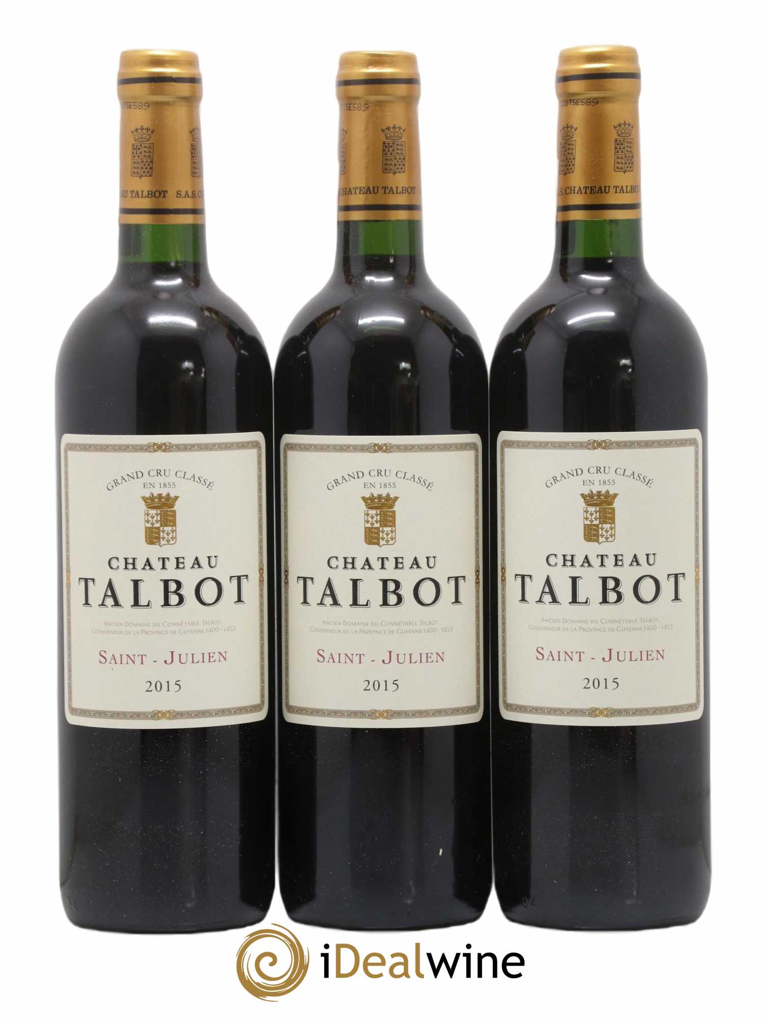 Château Talbot 4ème Grand Cru Classé 2015 - Lot of 12 bottles - 3