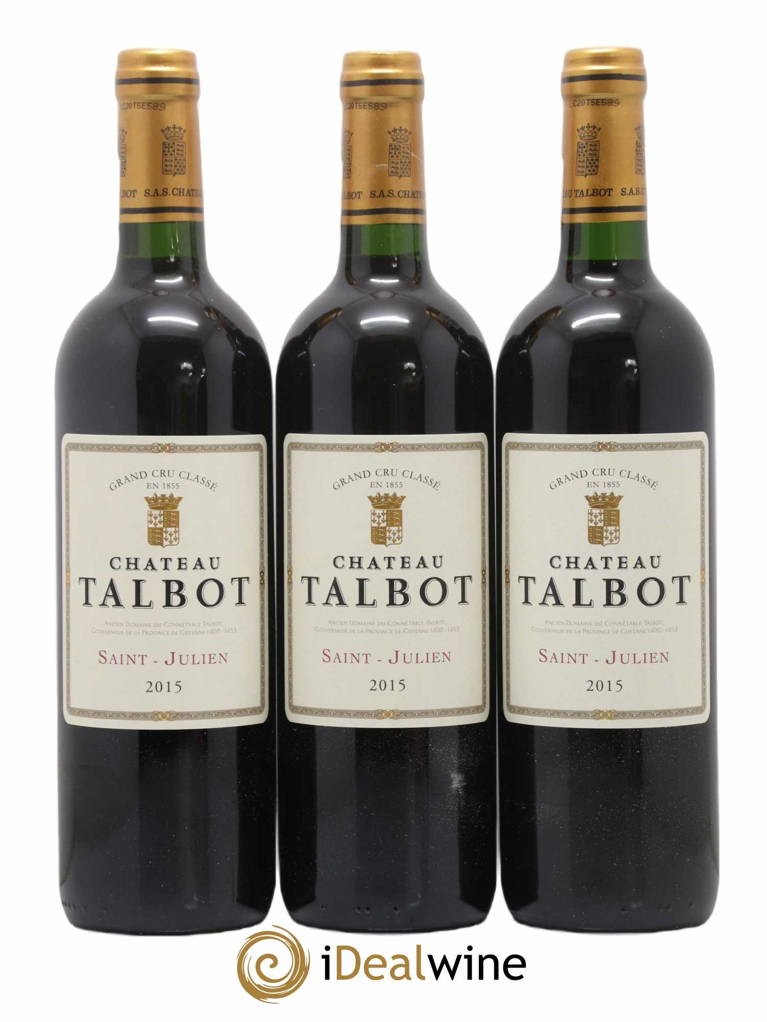 Château Talbot 4ème Grand Cru Classé 2015 - Lot of 12 bottles - 4