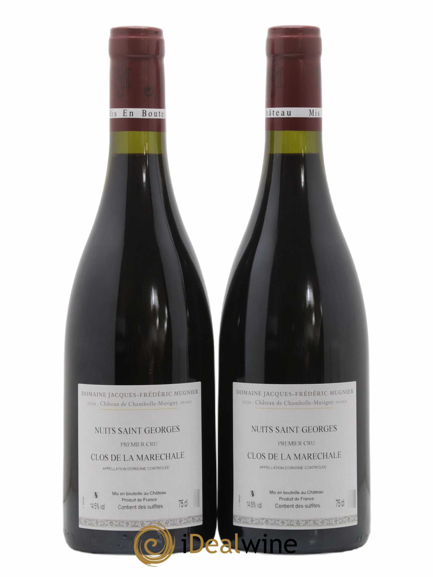 Nuits-Saint-Georges 1er Cru Clos de La Maréchale Jacques-Frédéric Mugnier 2020 - Lot de 2 bouteilles - 1