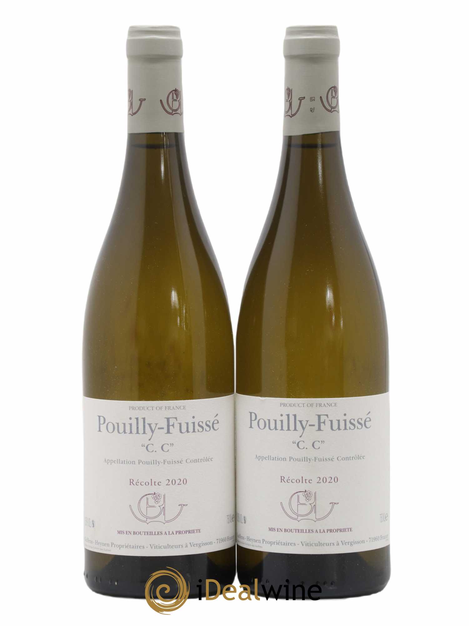 Pouilly-Fuissé C.C. Guffens-Heynen 2020 - Lot de 2 bouteilles - 0