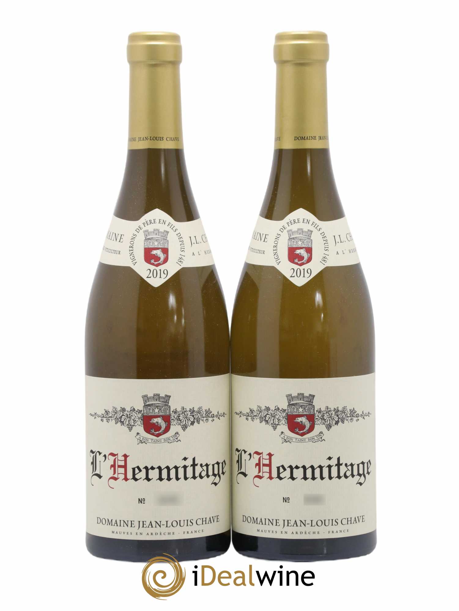 Hermitage Jean-Louis Chave 2019 - Lot de 2 bouteilles - 0