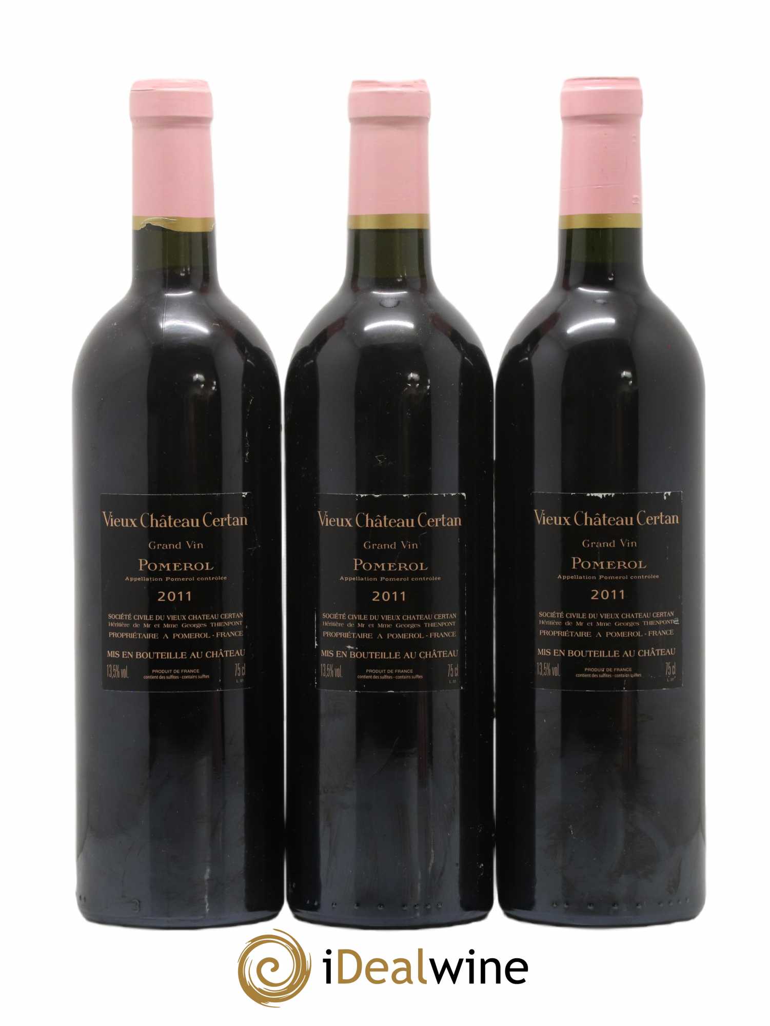 Vieux Château Certan 2011 - Lot of 3 bottles - 1