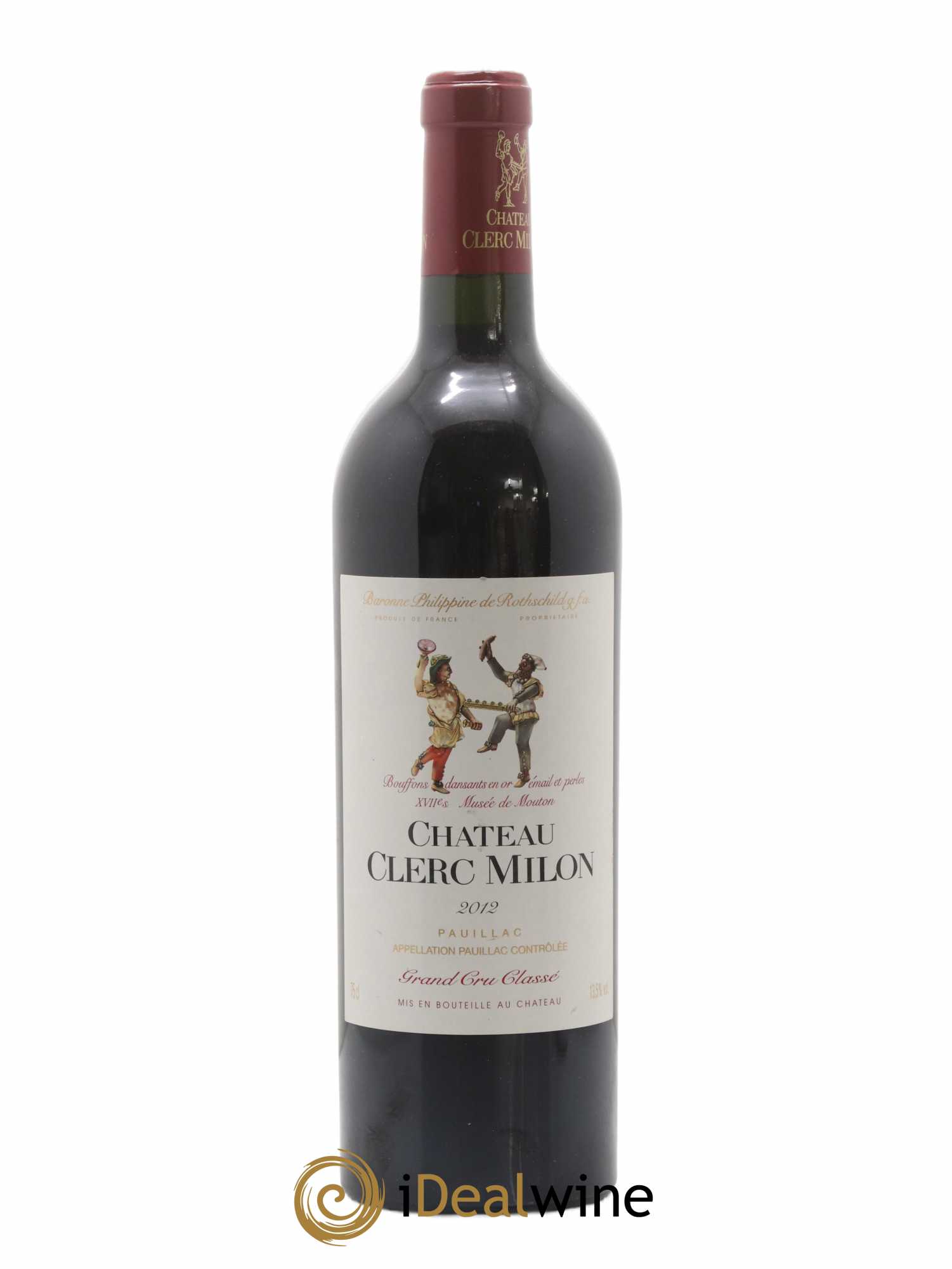 Château Clerc Milon 5ème Grand Cru Classé 2012 - Lot de 1 bouteille - 0