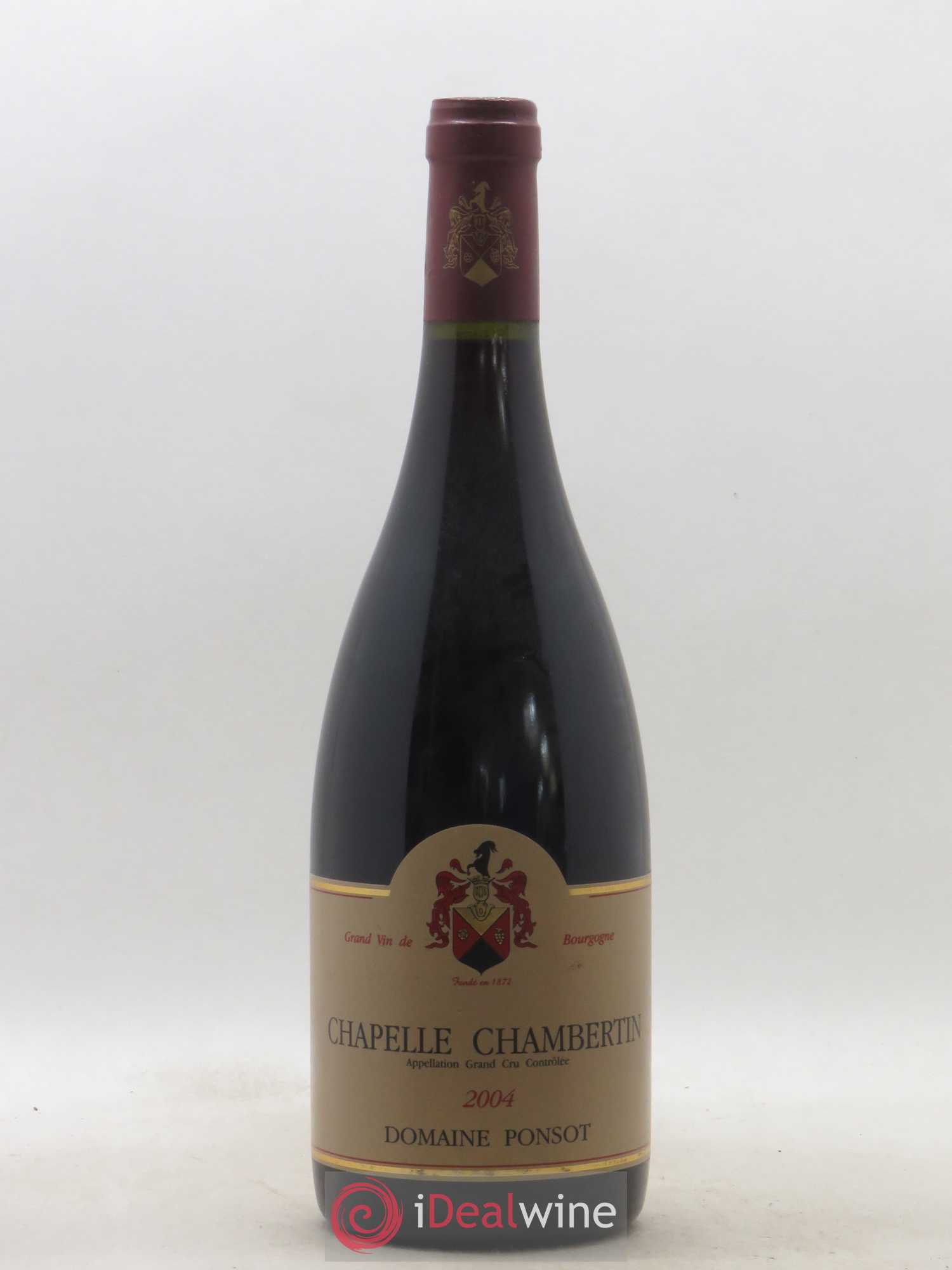 Chapelle-Chambertin Grand Cru Ponsot (Domaine) 2004 - Lot de 1 bouteille - 0
