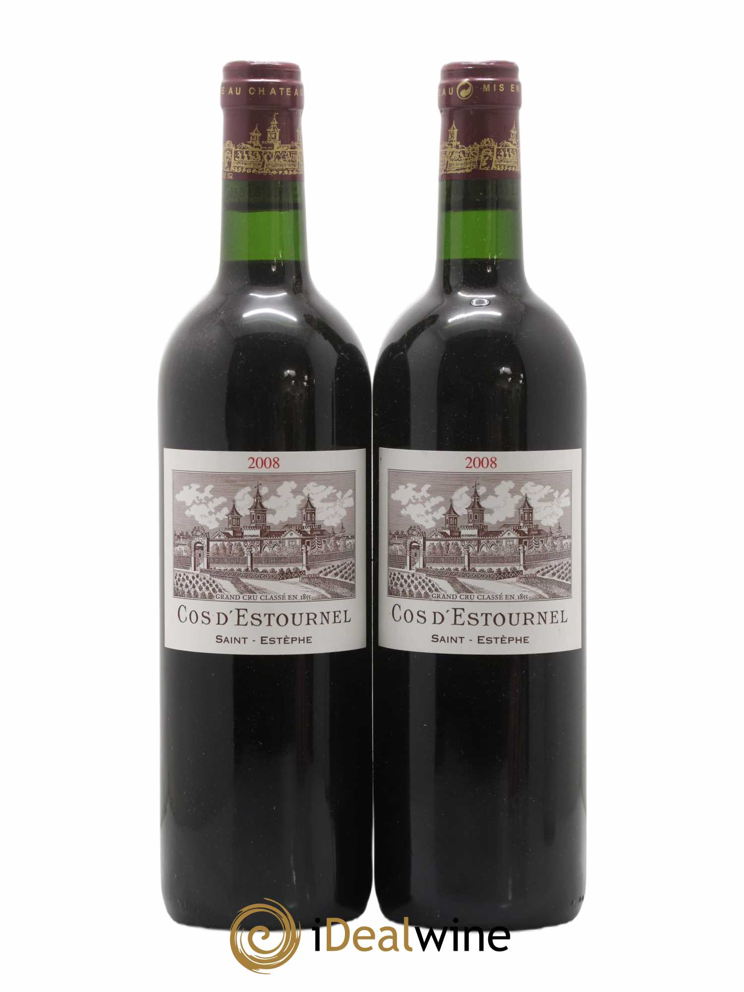 Cos d'Estournel 2ème Grand Cru Classé 2008 - Lot de 2 bouteilles - 0