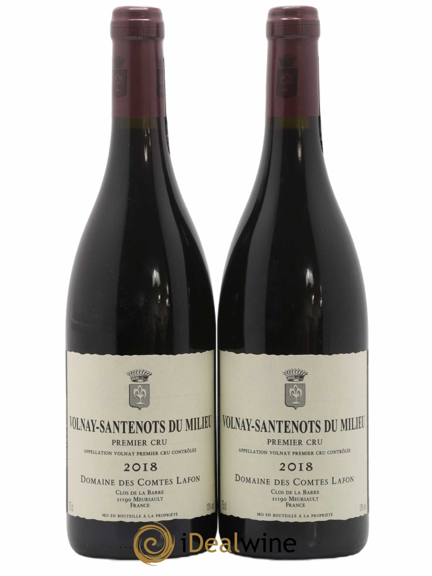 Volnay 1er Cru Santenots du Milieu Comtes Lafon (Domaine des) 2018 - Lot de 2 bouteilles - 0