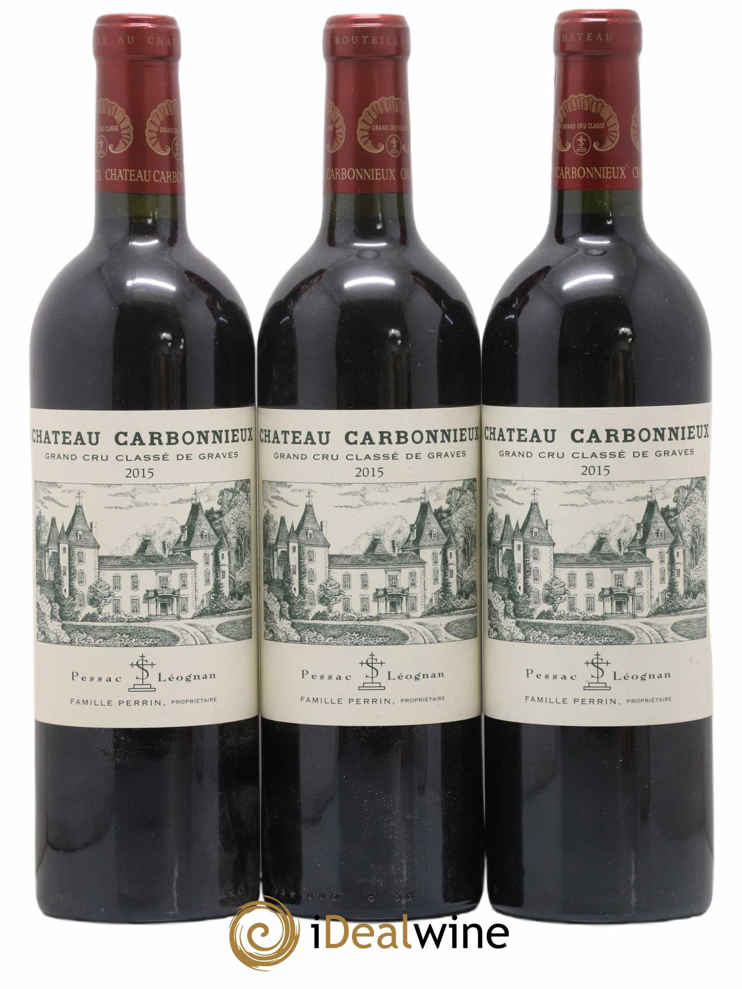 Château Carbonnieux Cru Classé de Graves 2015 - Lot de 3 bouteilles - 0
