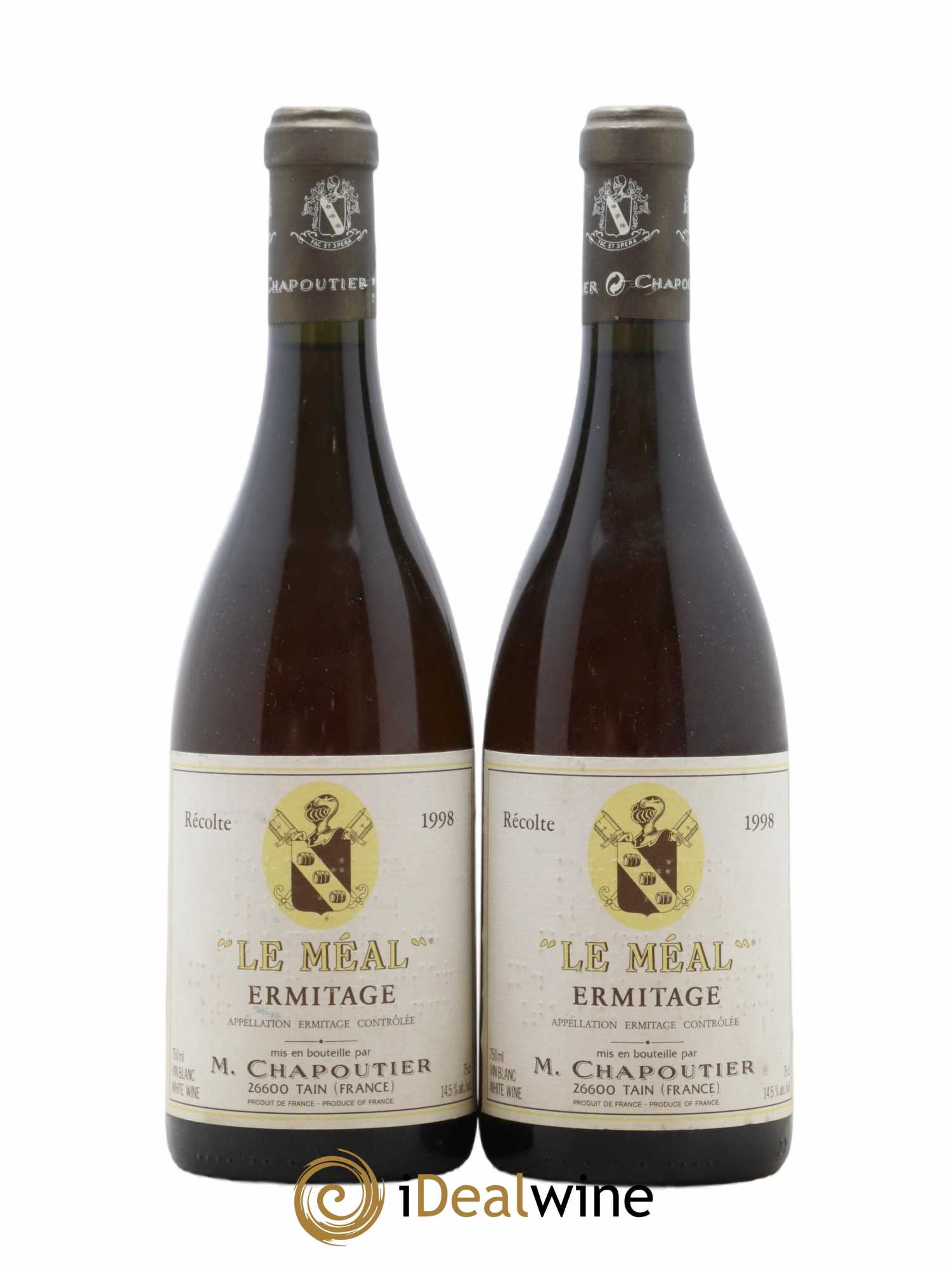Hermitage Ermitage Le Méal Chapoutier 1998 - Lot de 2 bouteilles - 0