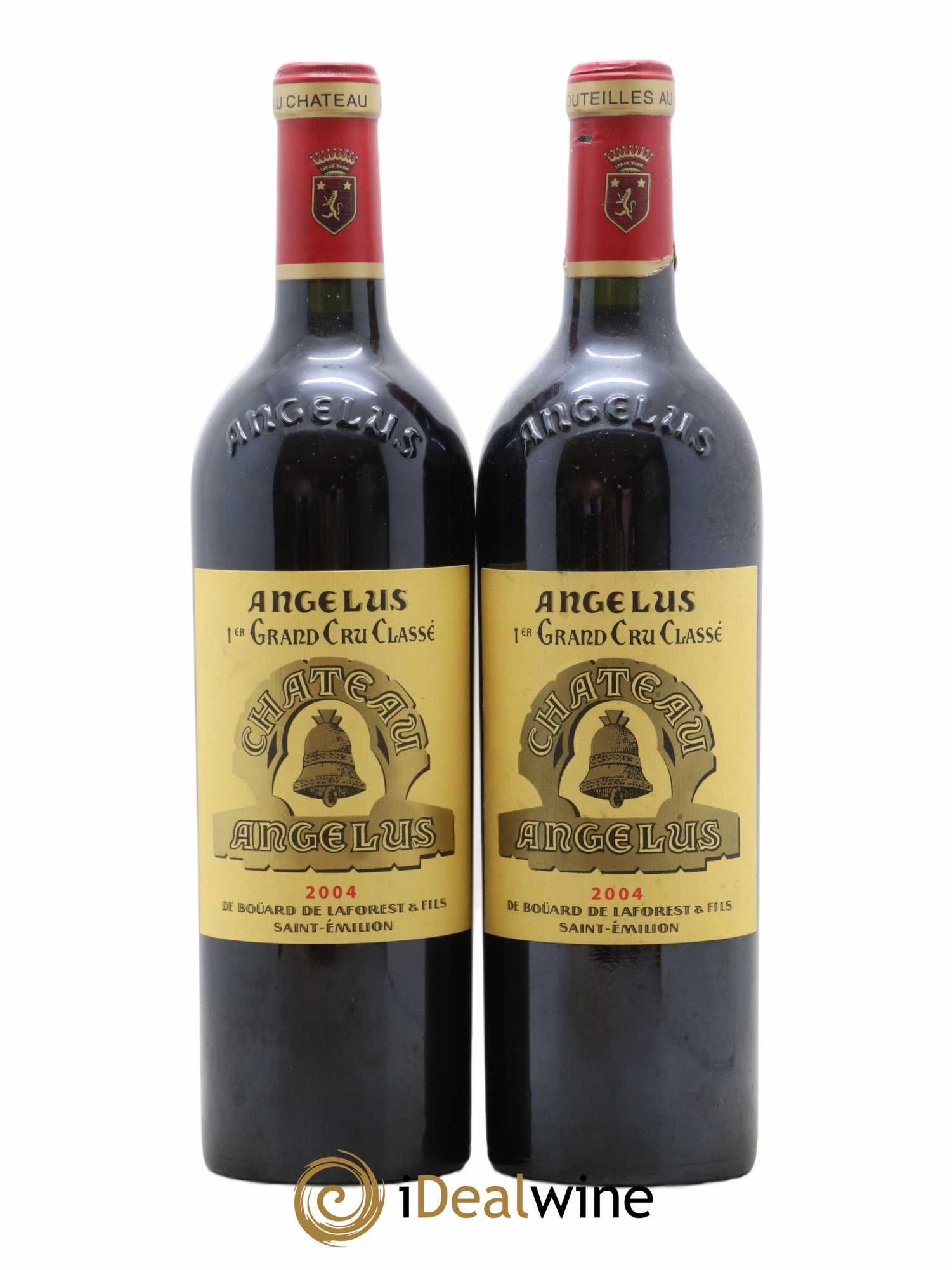 Château Angélus 1er Grand Cru Classé A 2004 - Lotto di 2 bottiglie - 0
