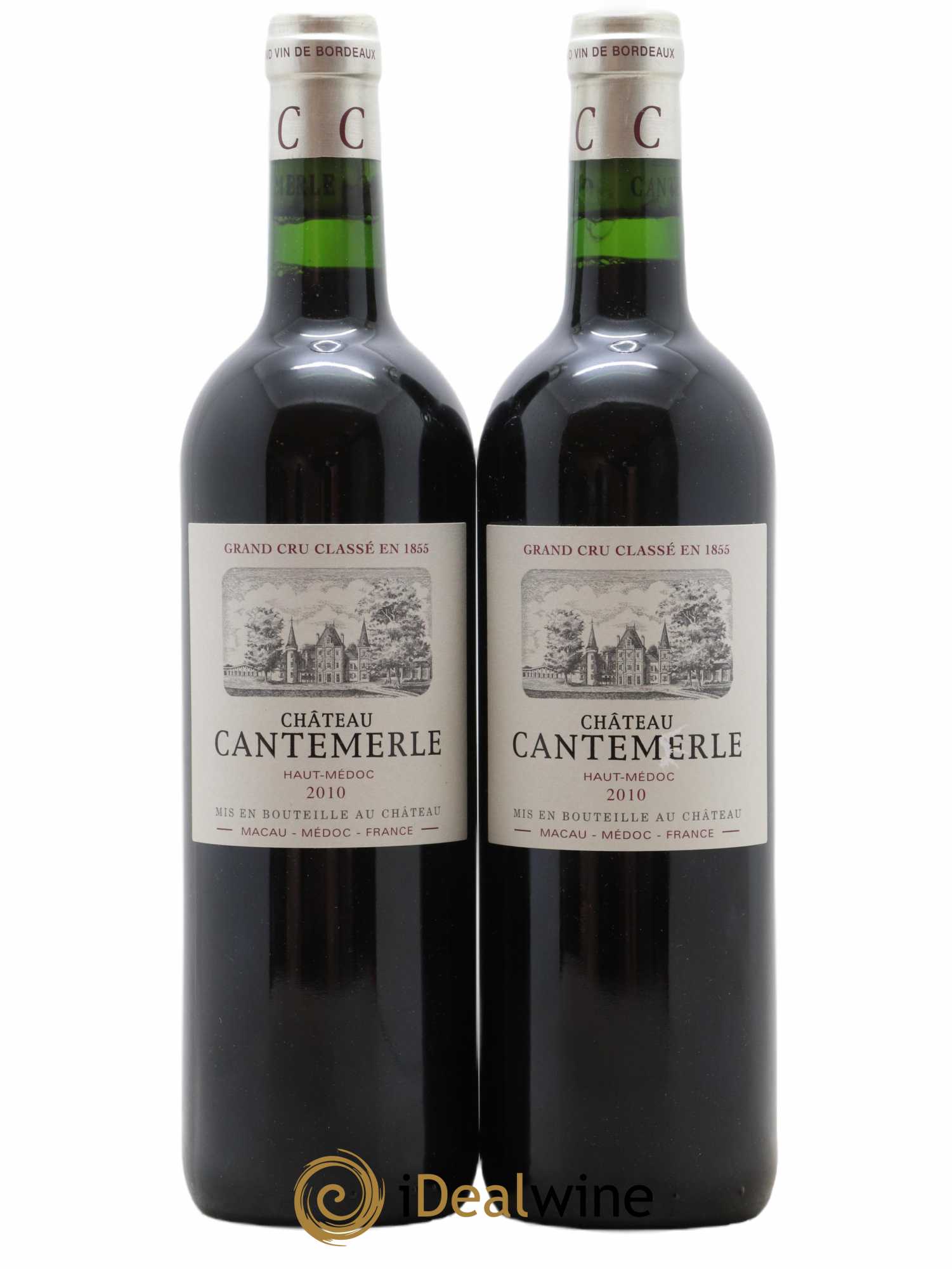 Château Cantemerle 5ème Grand Cru Classé 2010 - Lot de 2 bouteilles - 0
