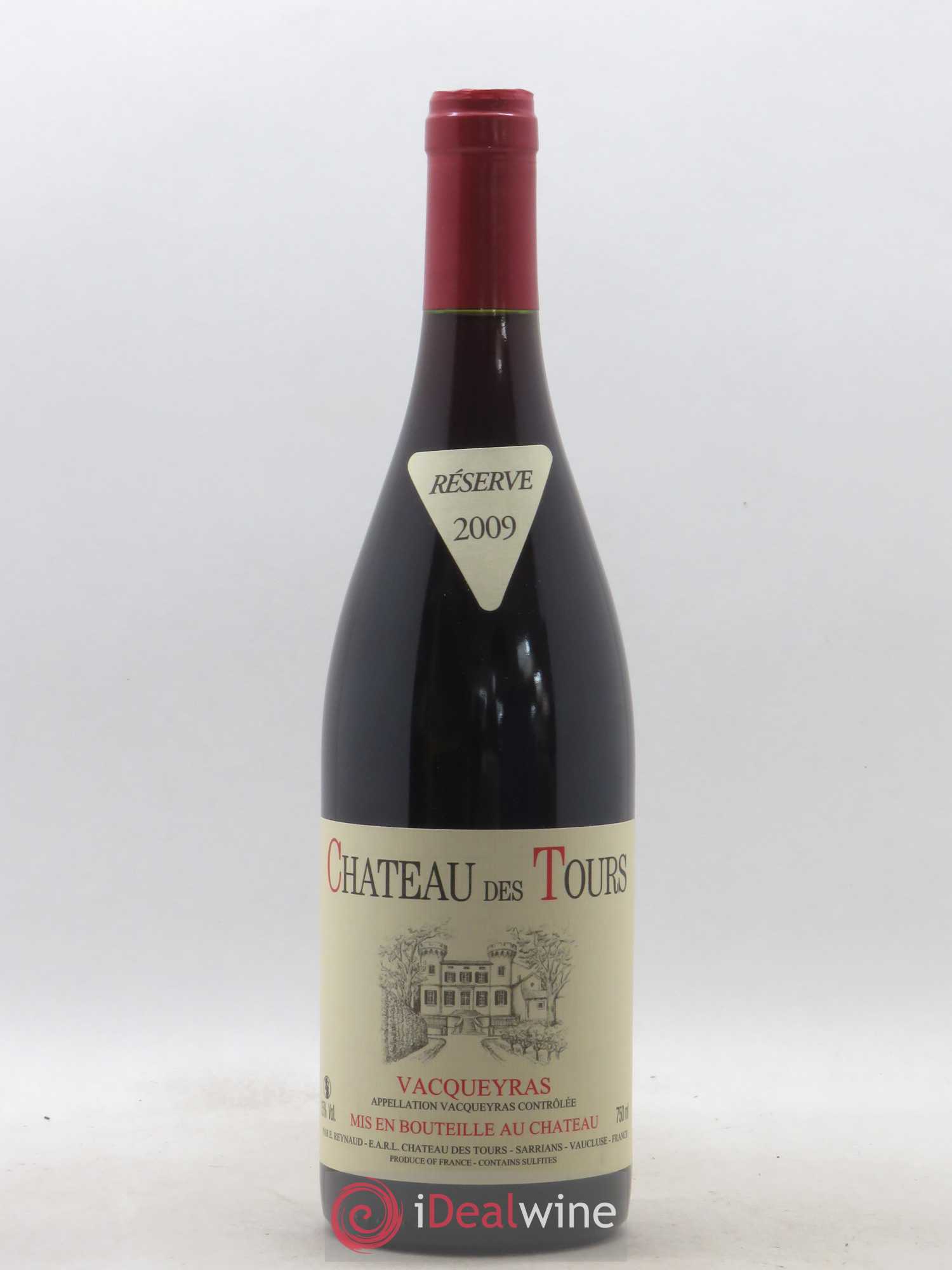 Vacqueyras Château des Tours Emmanuel Reynaud 2009 - Lot de 1 bouteille - 0