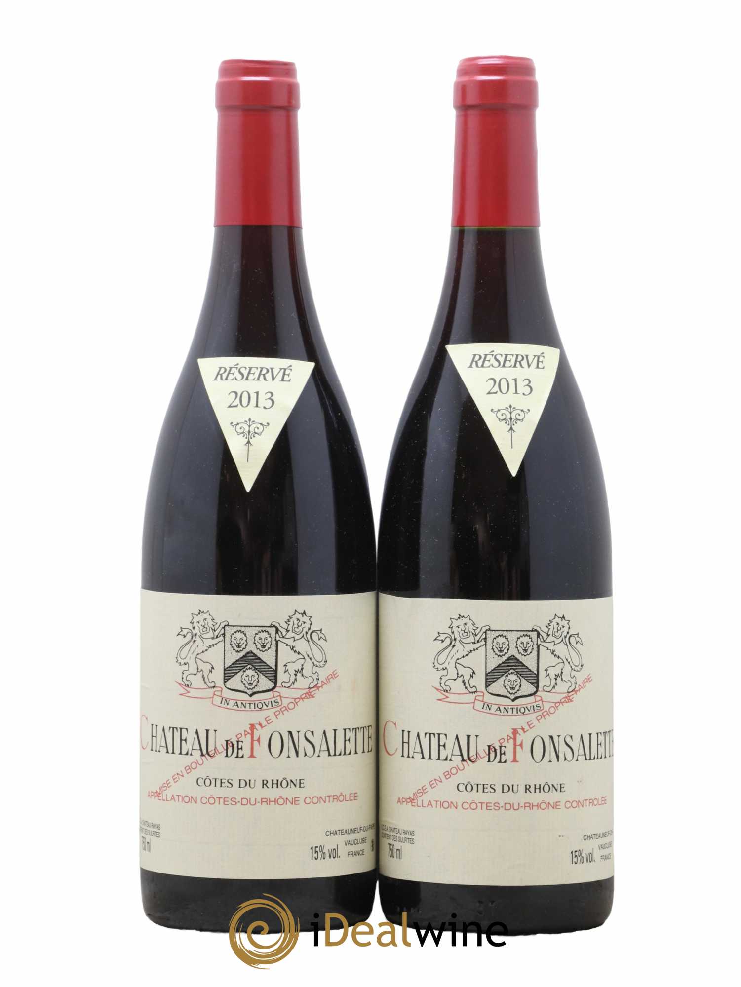 Côtes-du-Rhône Château de Fonsalette Emmanuel Reynaud 2013 - Lot de 2 bouteilles - 0