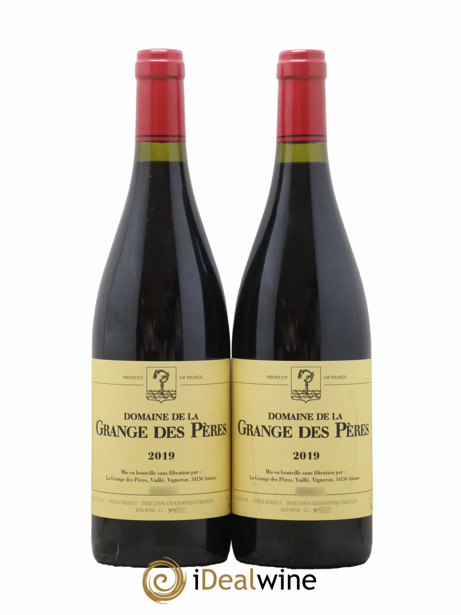 Pays d'Hérault Grange des Pères Laurent Vaillé 2019 - Lot de 2 bouteilles - 0