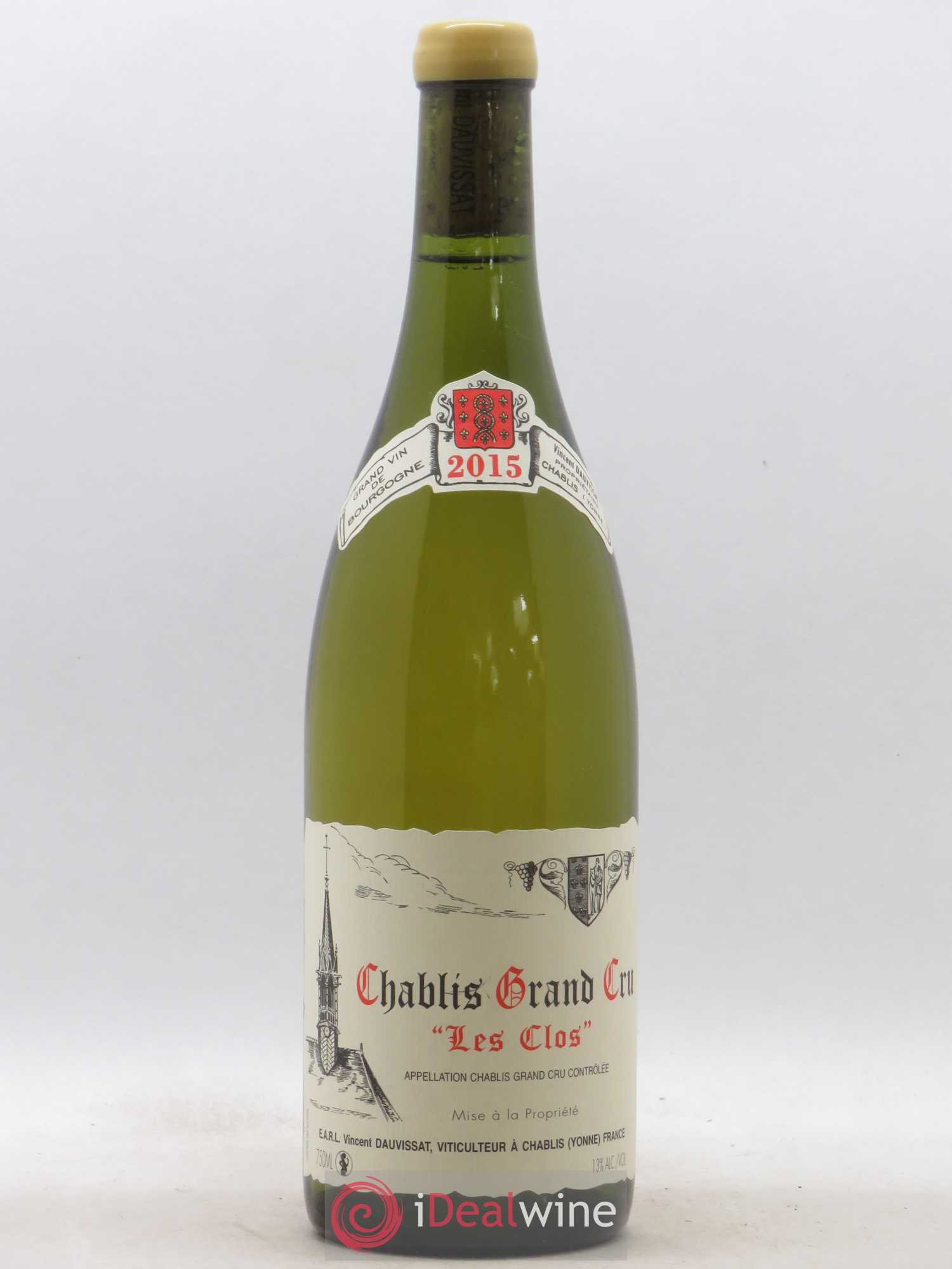 Chablis Grand Cru Les Clos Vincent Dauvissat (Domaine) 2015 - Lot of 1 bottle - 0