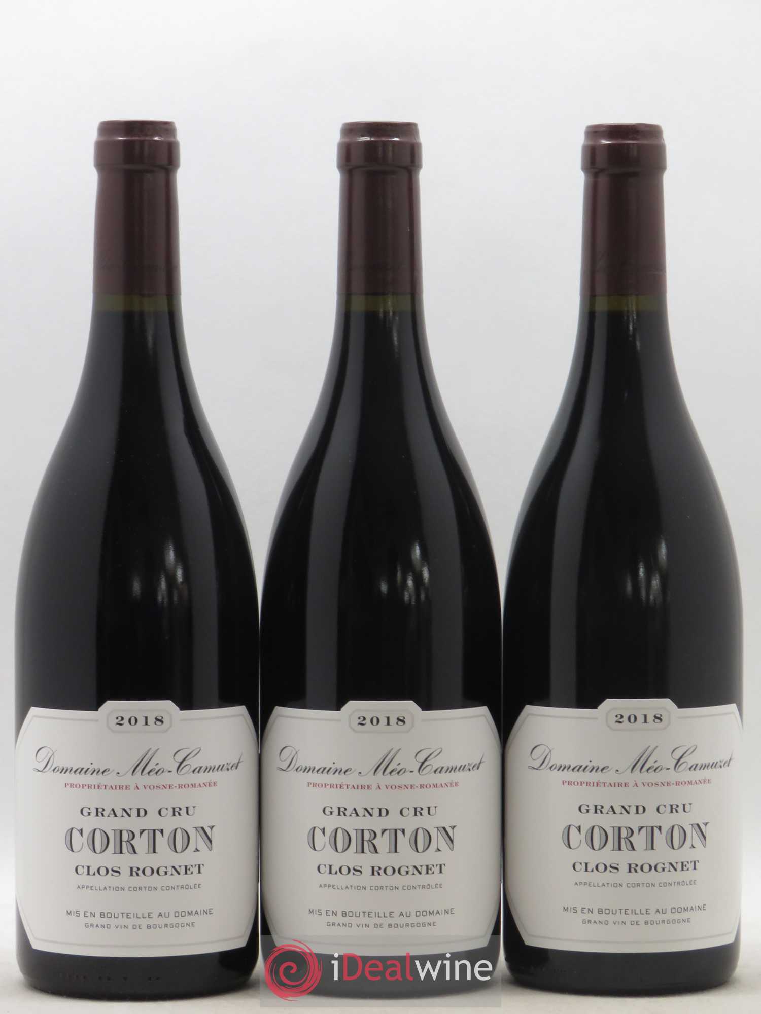 Corton Grand Cru Clos Rognet Méo-Camuzet (Domaine) 2018 - Lot de 3 bouteilles - 0