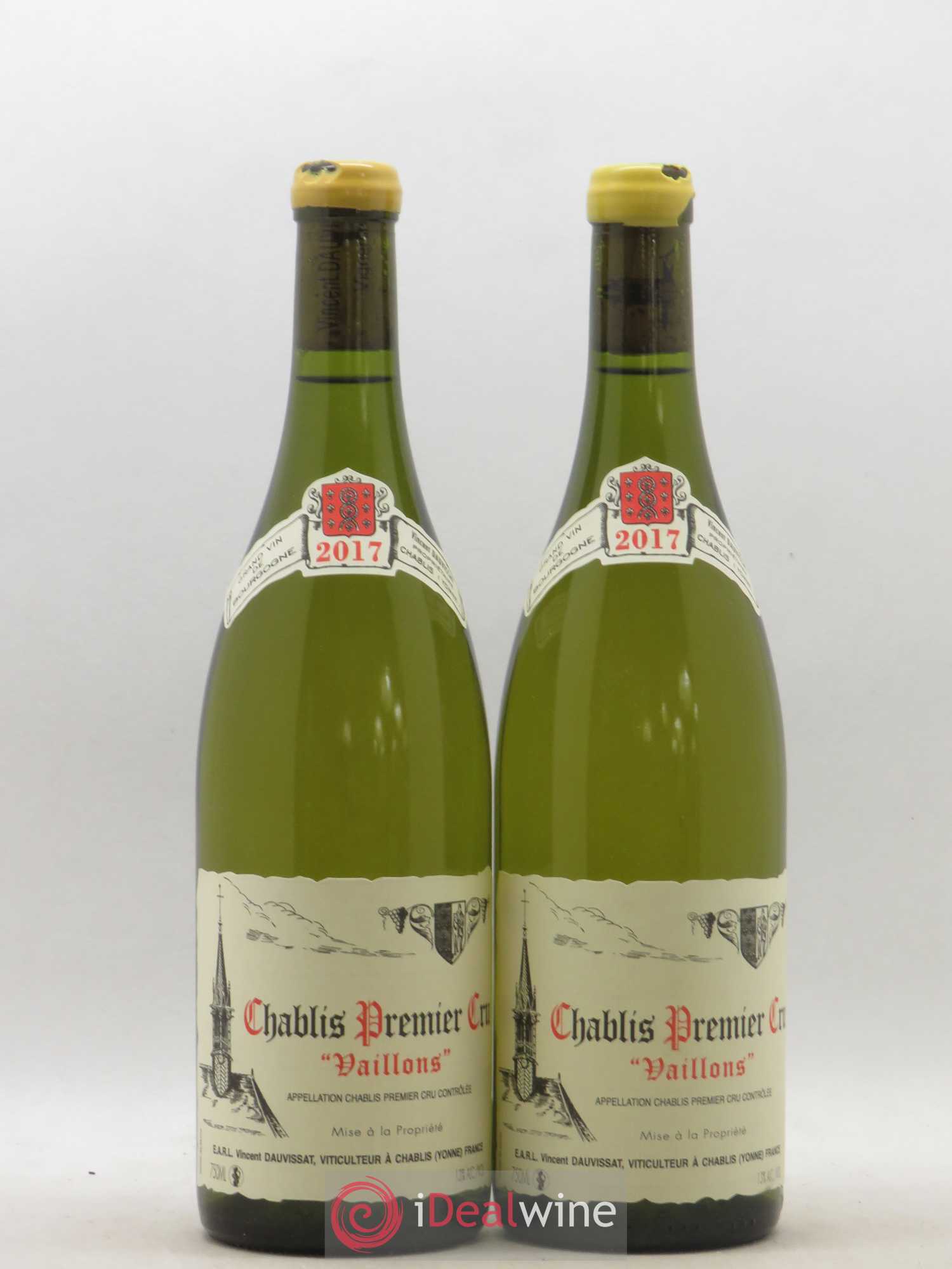 Chablis 1er Cru Vaillons Vincent Dauvissat (Domaine) 2017 - Lot de 2 bouteilles - 0