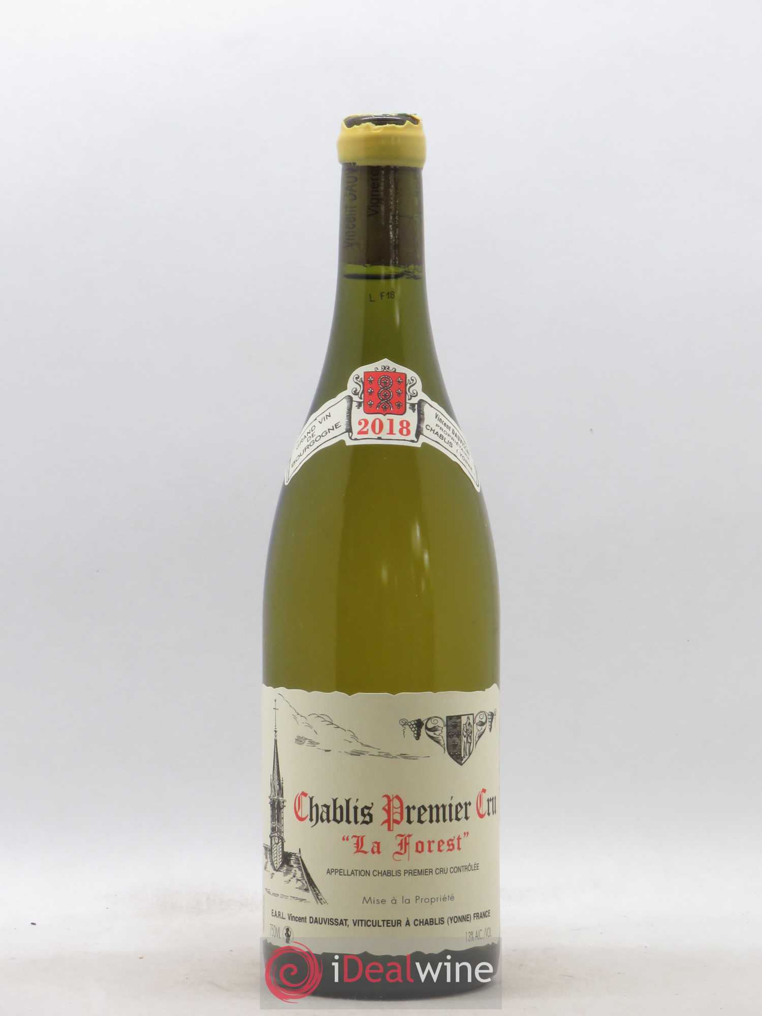 Chablis 1er Cru La Forest Vincent Dauvissat (Domaine) 2018 - Lot de 1 bouteille - 0