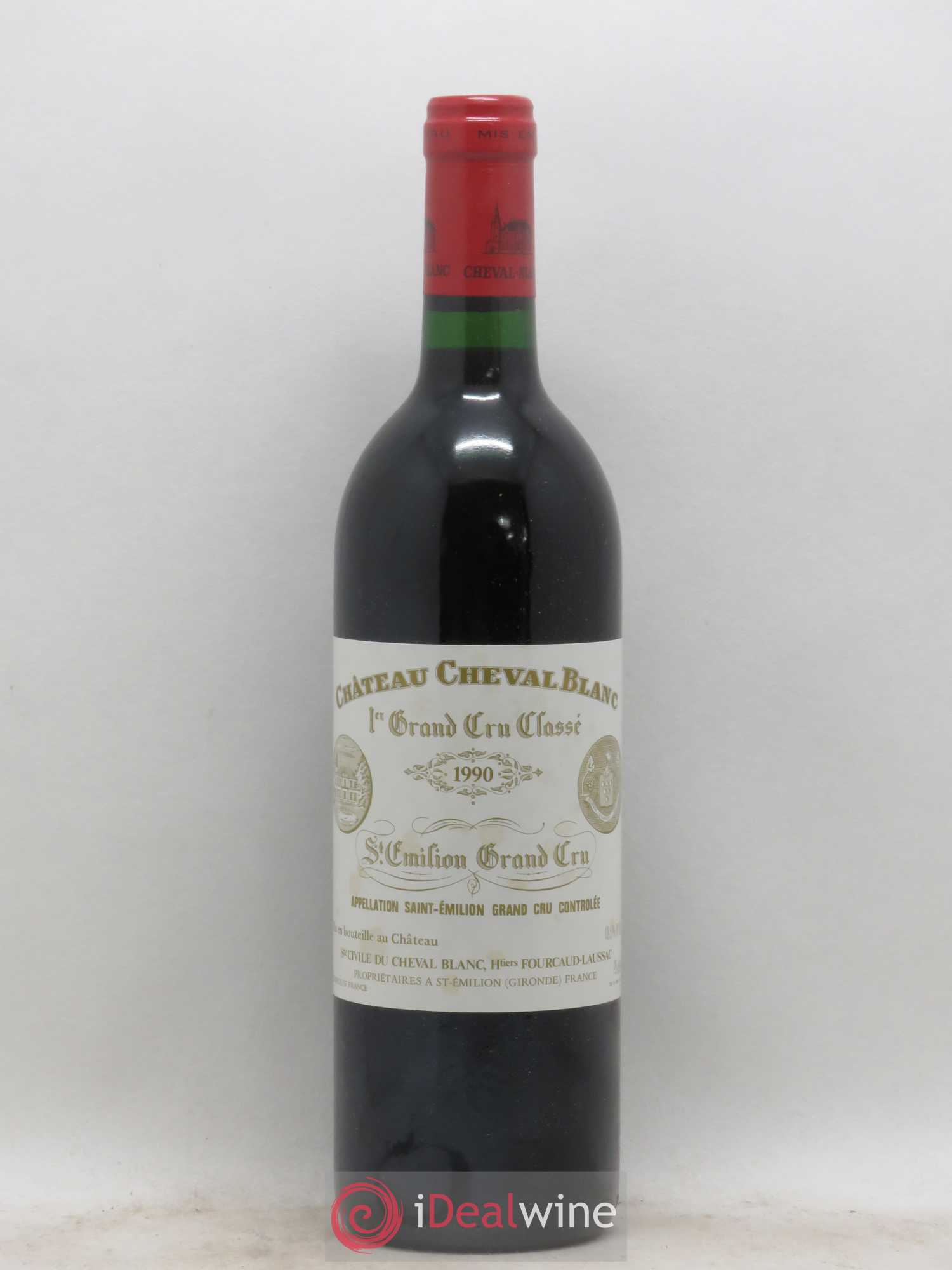 Château Cheval Blanc 1er Grand Cru Classé A 1990 - Lot de 1 bouteille - 0