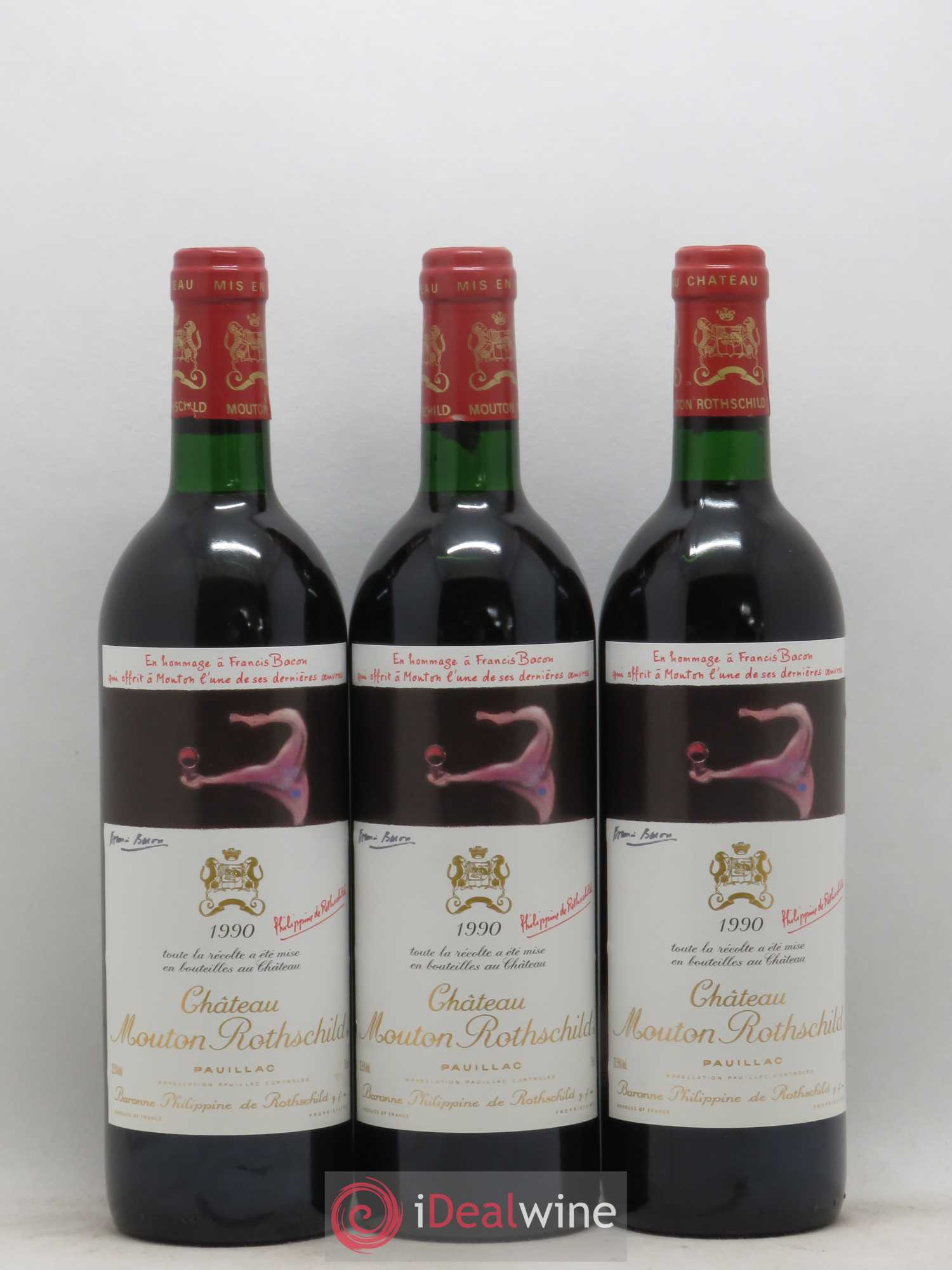 Château Mouton Rothschild 1er Grand Cru Classé 1990 - Lot de 6 bouteilles - 3