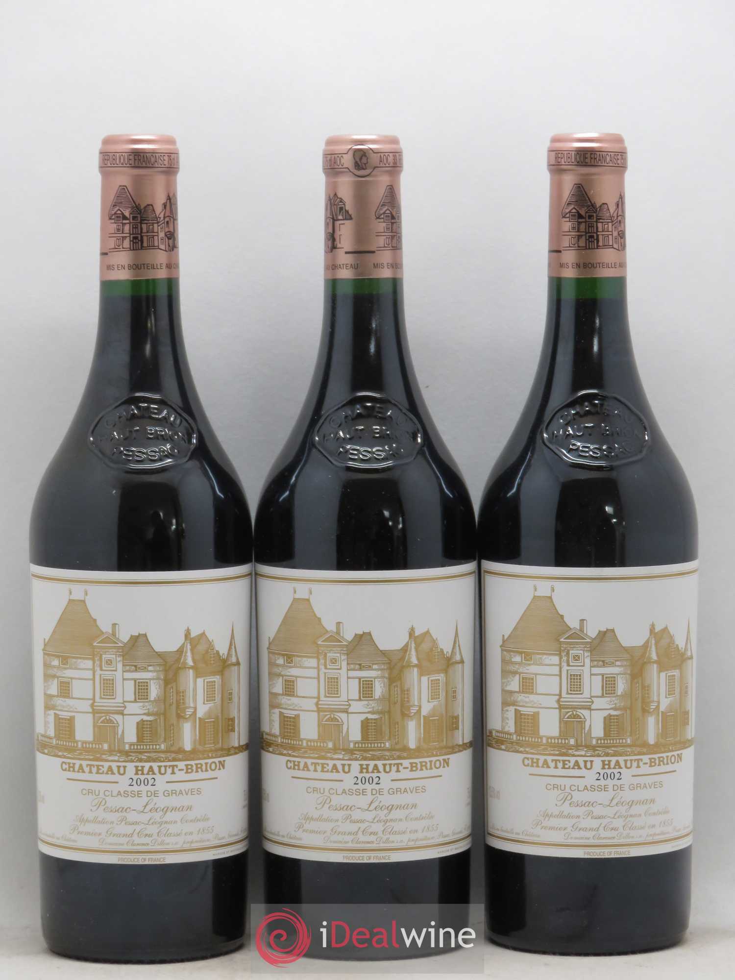 Château Haut Brion 1er Grand Cru Classé 2002 - Lot de 6 bouteilles - 1