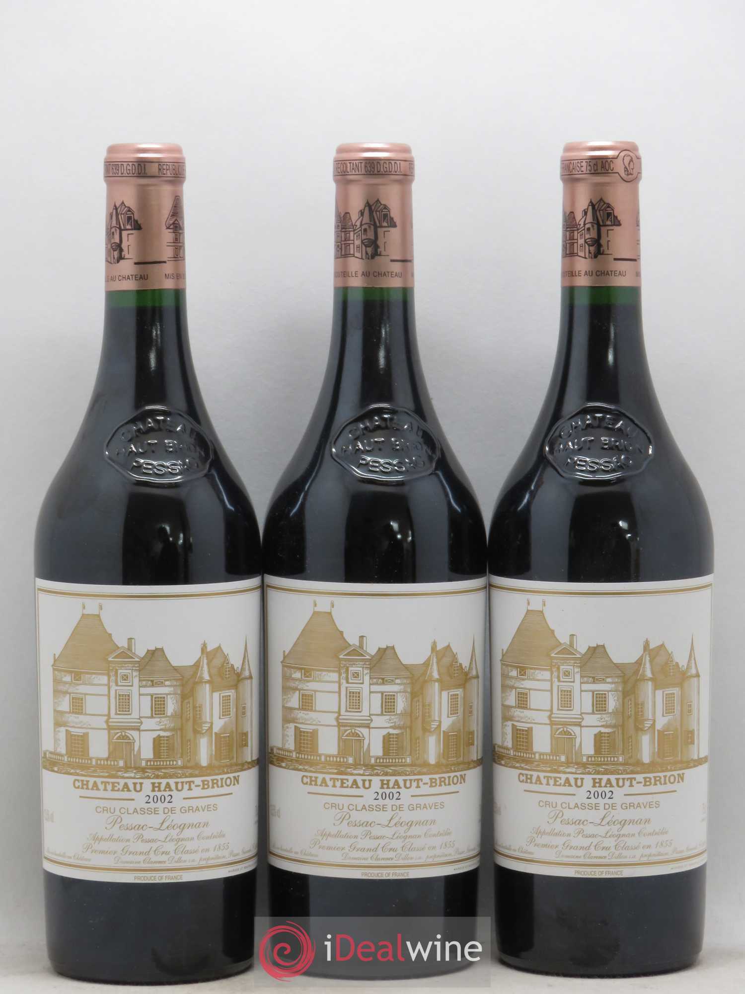 Château Haut Brion 1er Grand Cru Classé 2002 - Lot de 6 bouteilles - 2