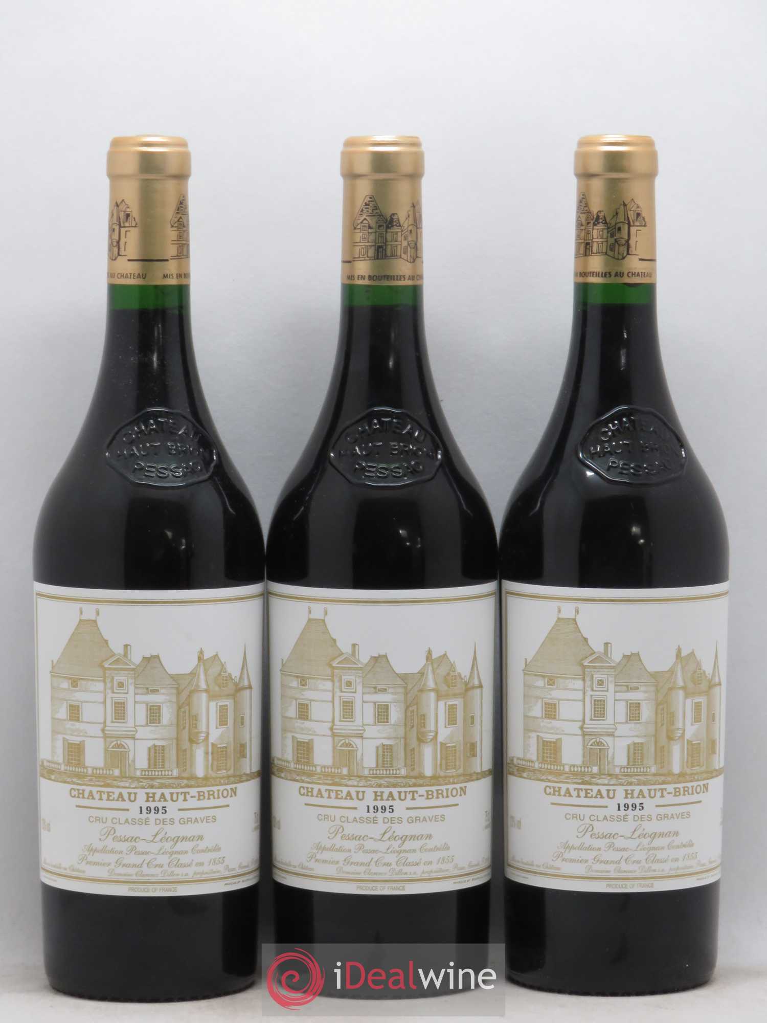 Château Haut Brion 1er Grand Cru Classé 1995 - Lot de 6 bouteilles - 1