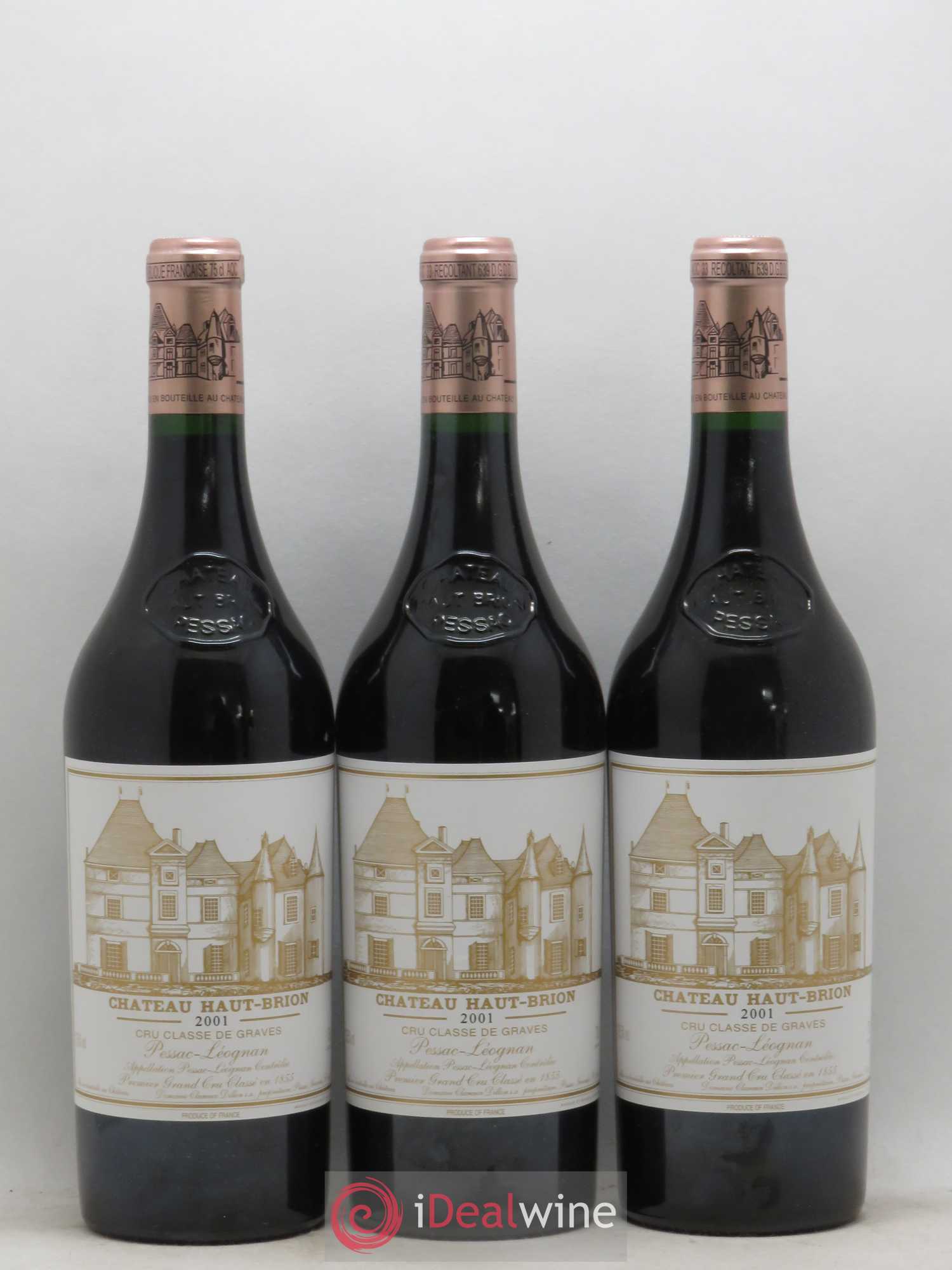 Château Haut Brion 1er Grand Cru Classé 2001 - Lot de 6 bouteilles - 1