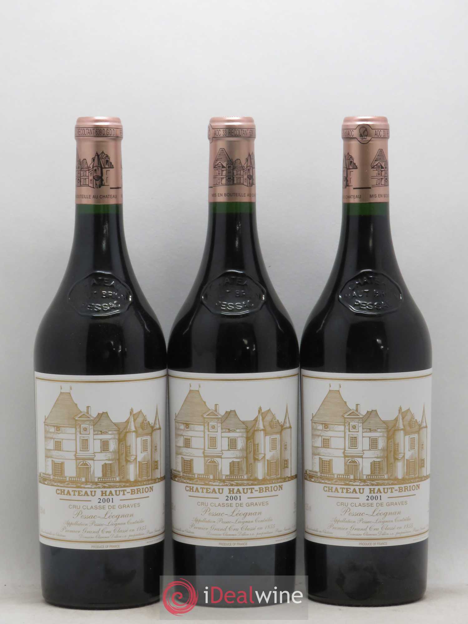Château Haut Brion 1er Grand Cru Classé 2001 - Lot de 6 bouteilles - 2