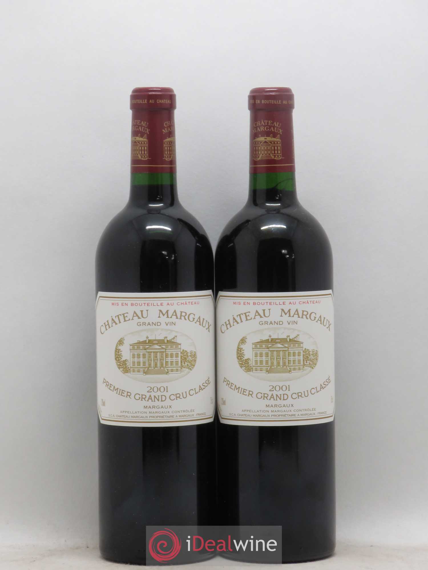 Château Margaux 1er Grand Cru Classé 2001 - Lot de 2 bouteilles - 0