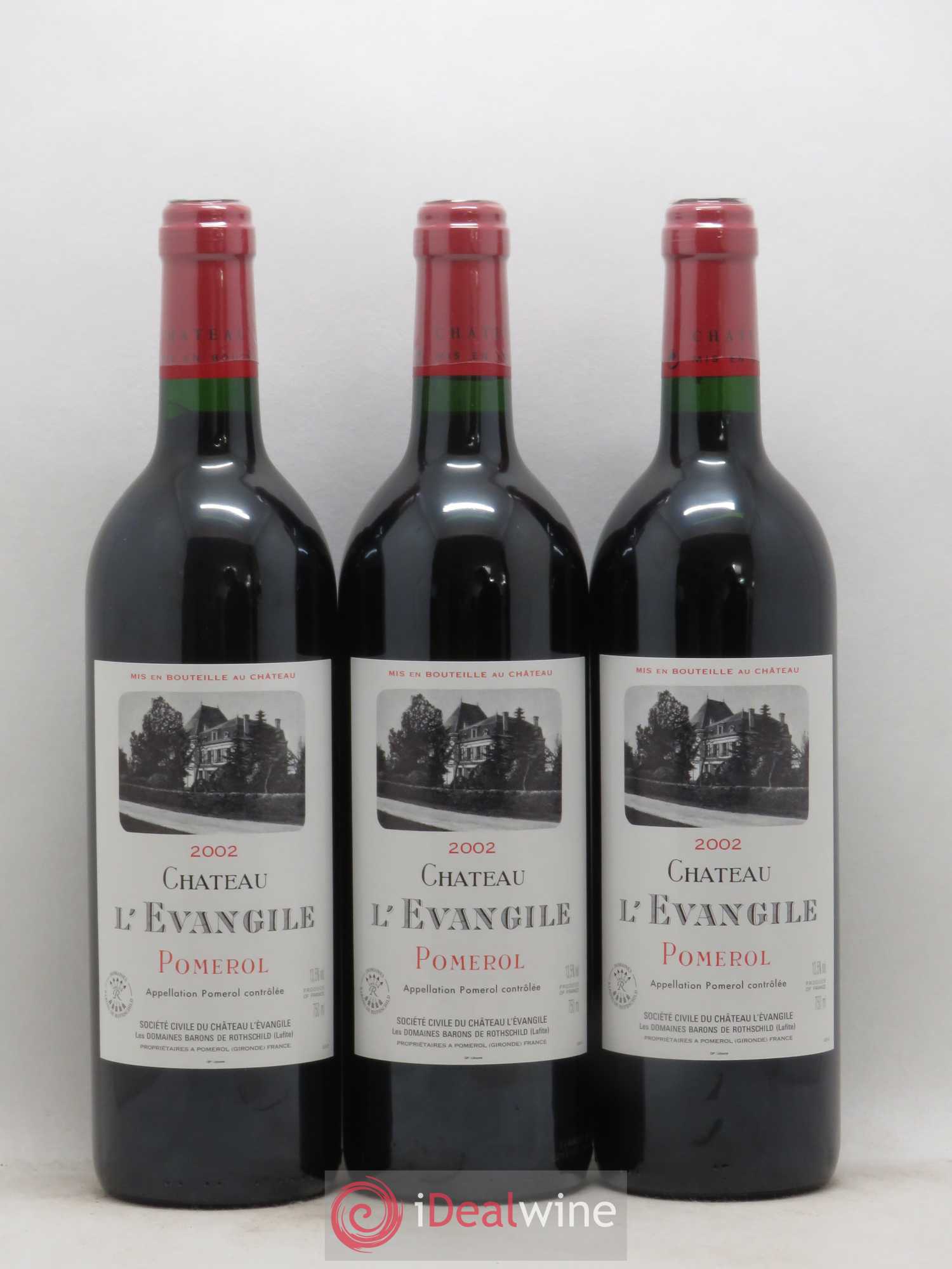 Château l' Évangile 2002 - Lot de 6 bouteilles - 2