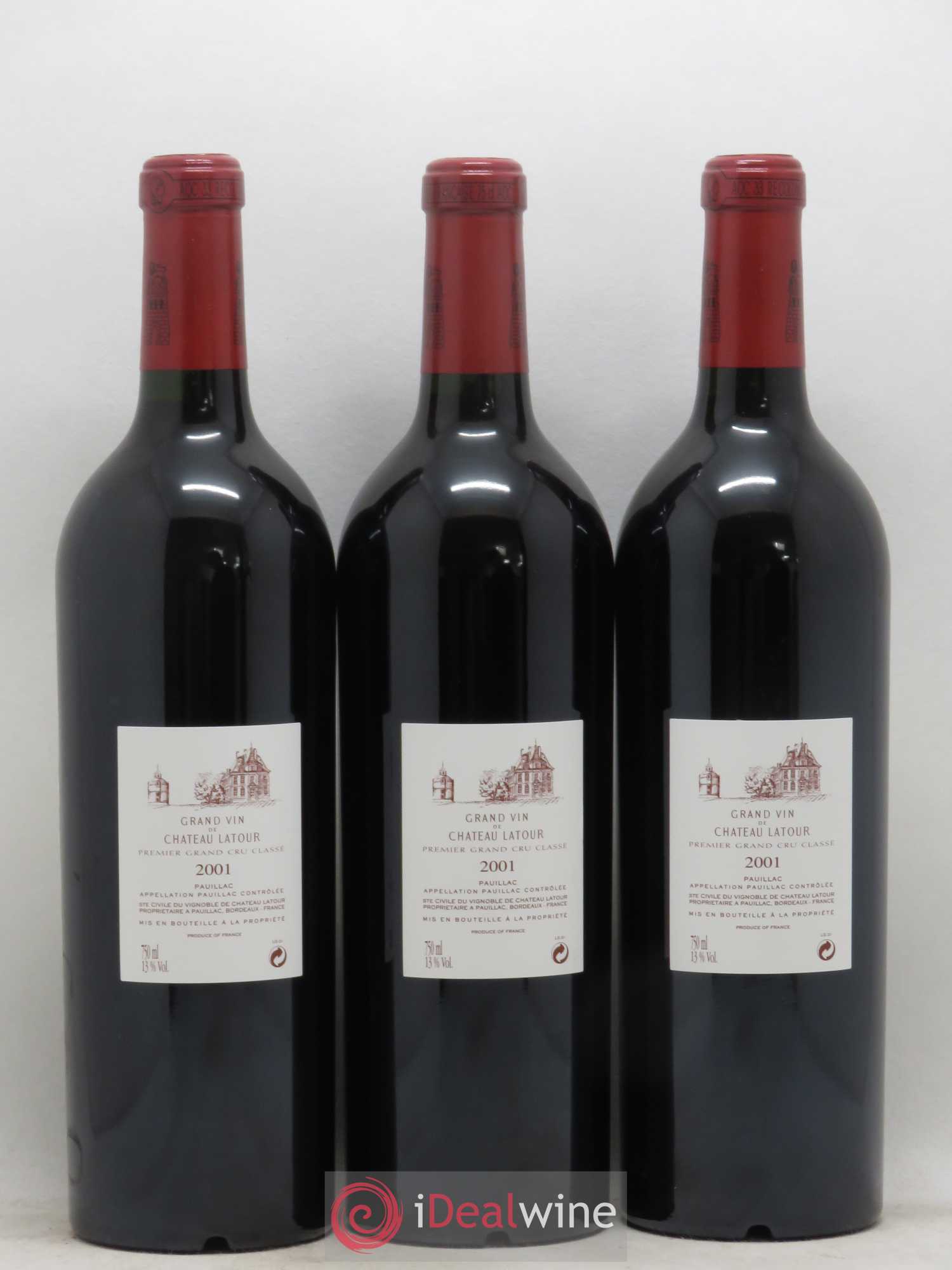 Château Latour 1er Grand Cru Classé 2001 - Lot de 6 bouteilles - 2