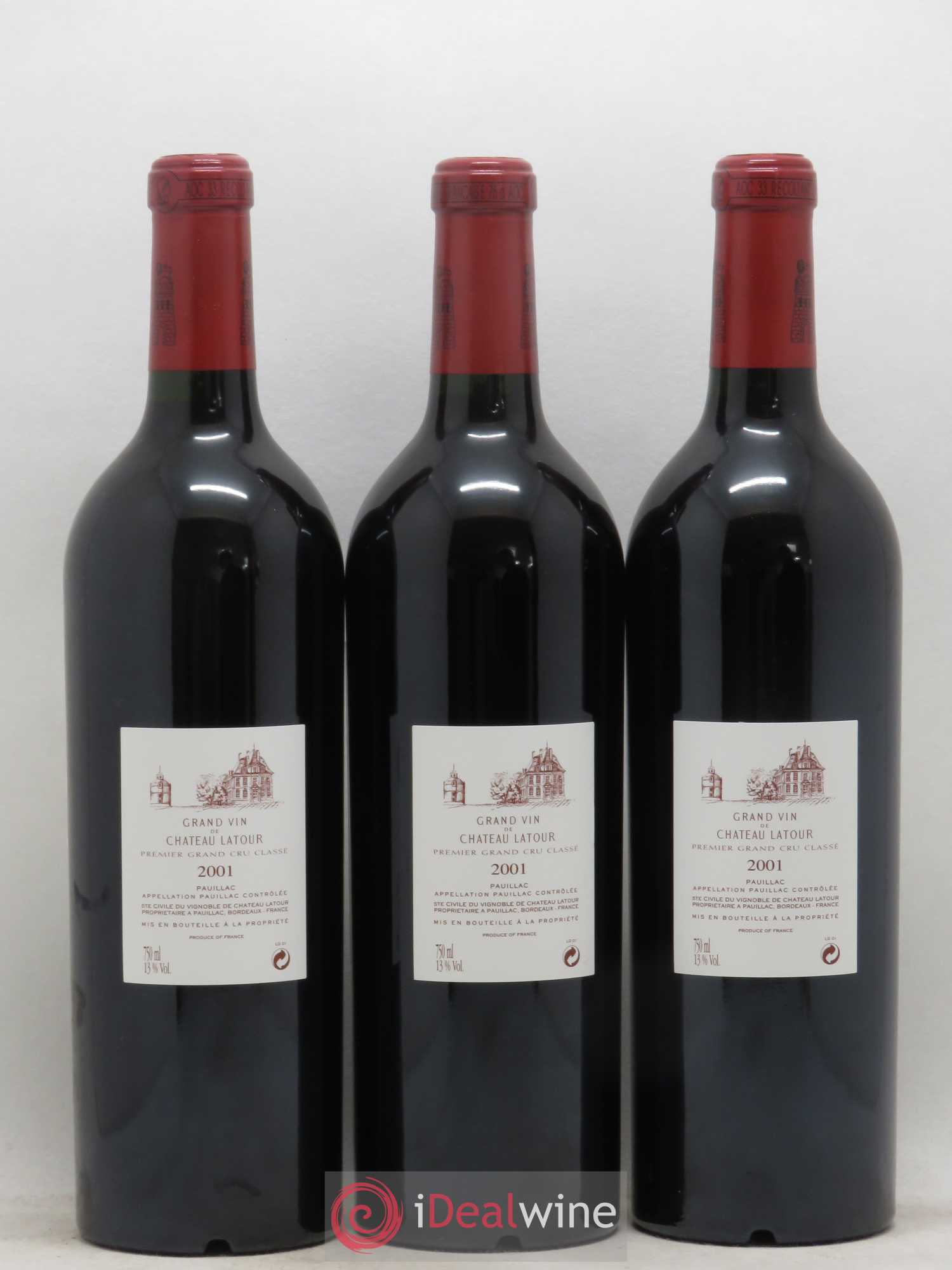 Château Latour 1er Grand Cru Classé 2001 - Lot de 6 bouteilles - 4