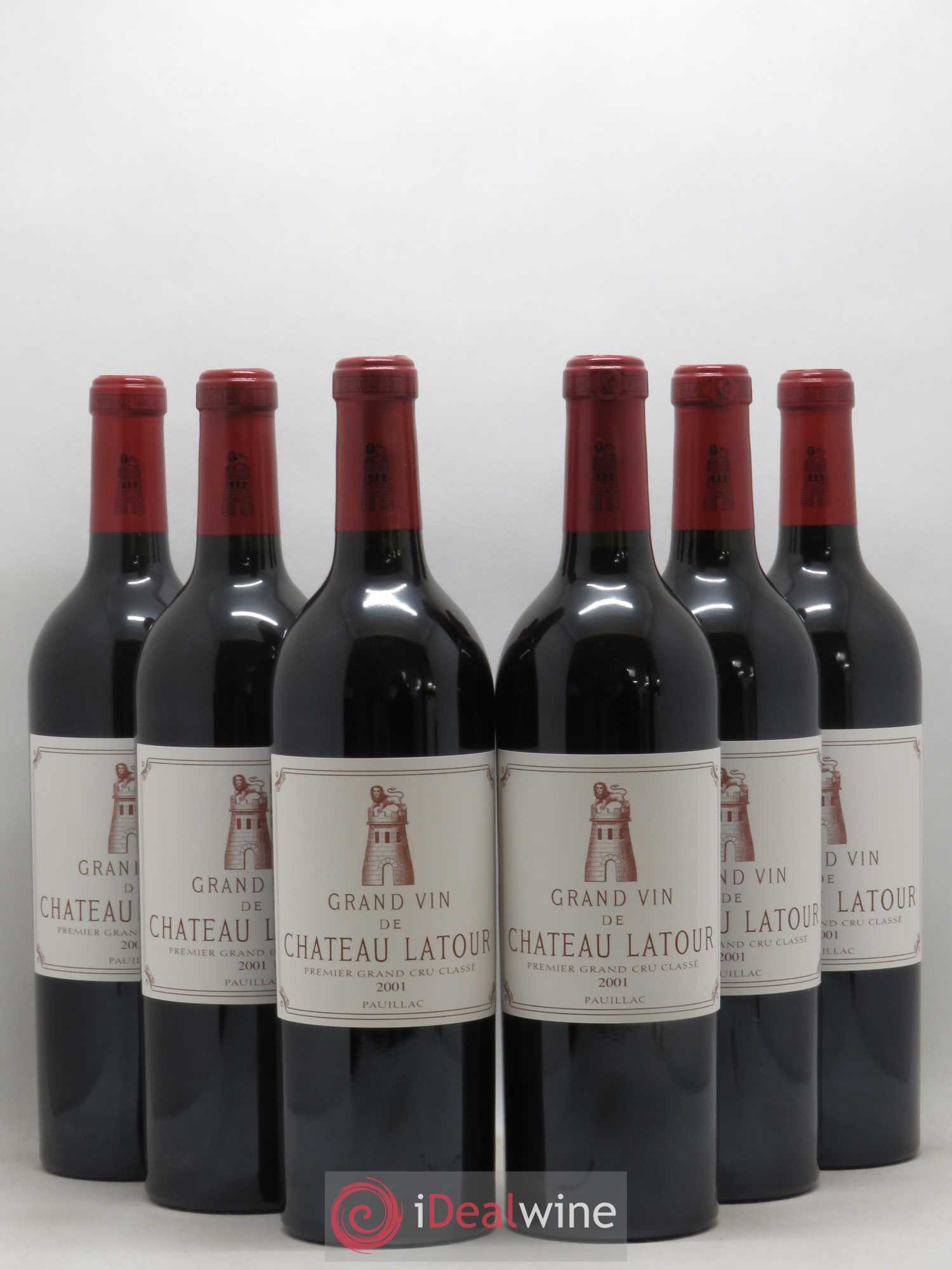 Château Latour 1er Grand Cru Classé 2001 - Lot de 6 bouteilles - 0