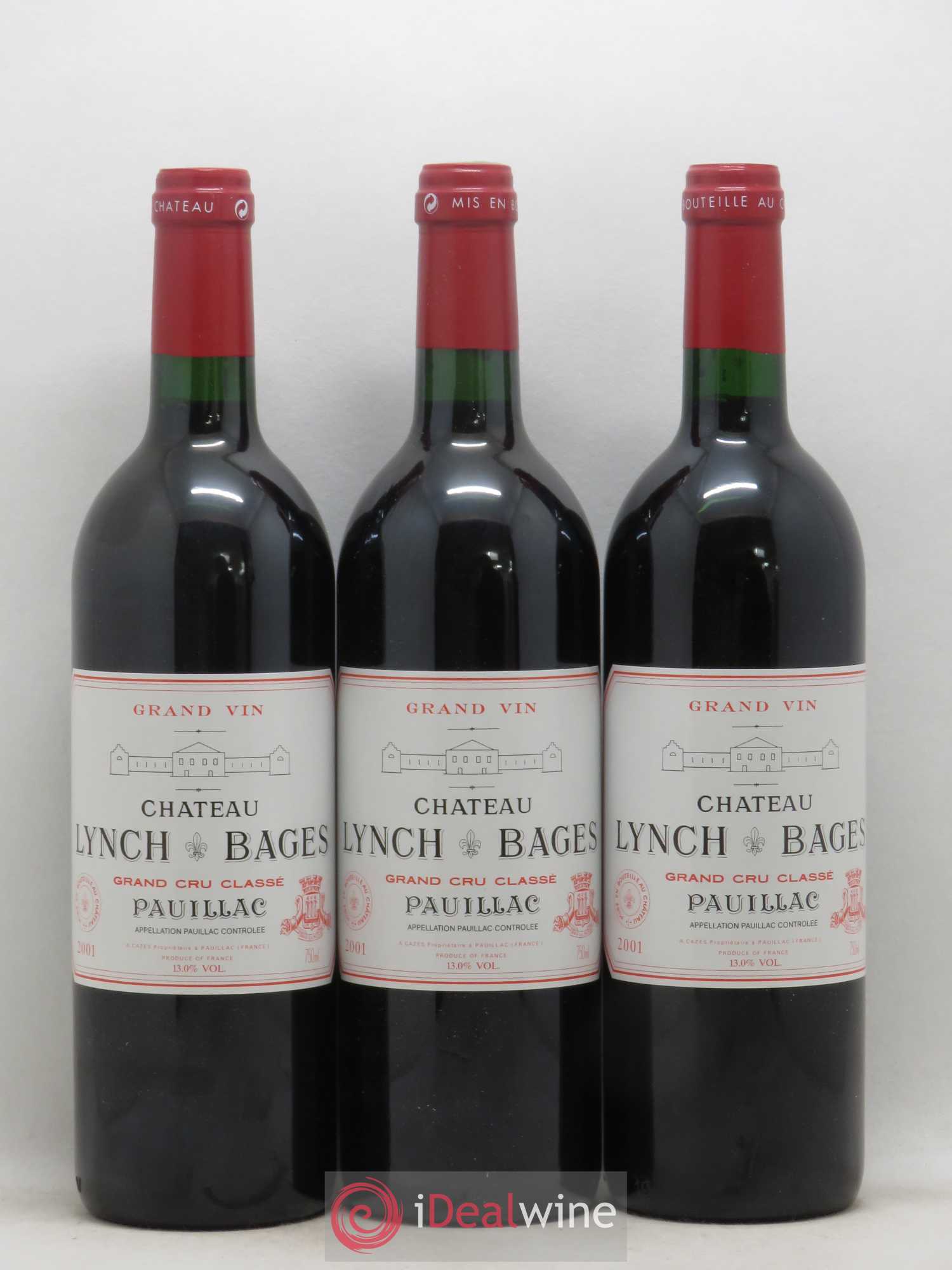 Château Lynch Bages 5ème Grand Cru Classé 2001 - Lot de 12 bouteilles - 1
