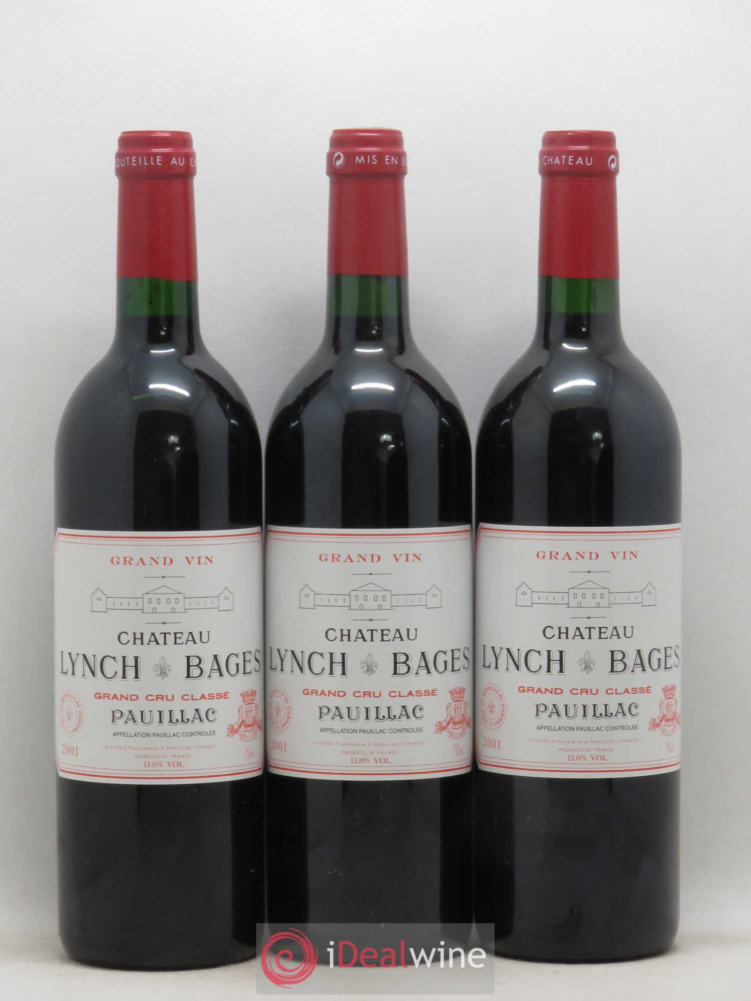 Château Lynch Bages 5ème Grand Cru Classé 2001 - Lot de 12 bouteilles - 4