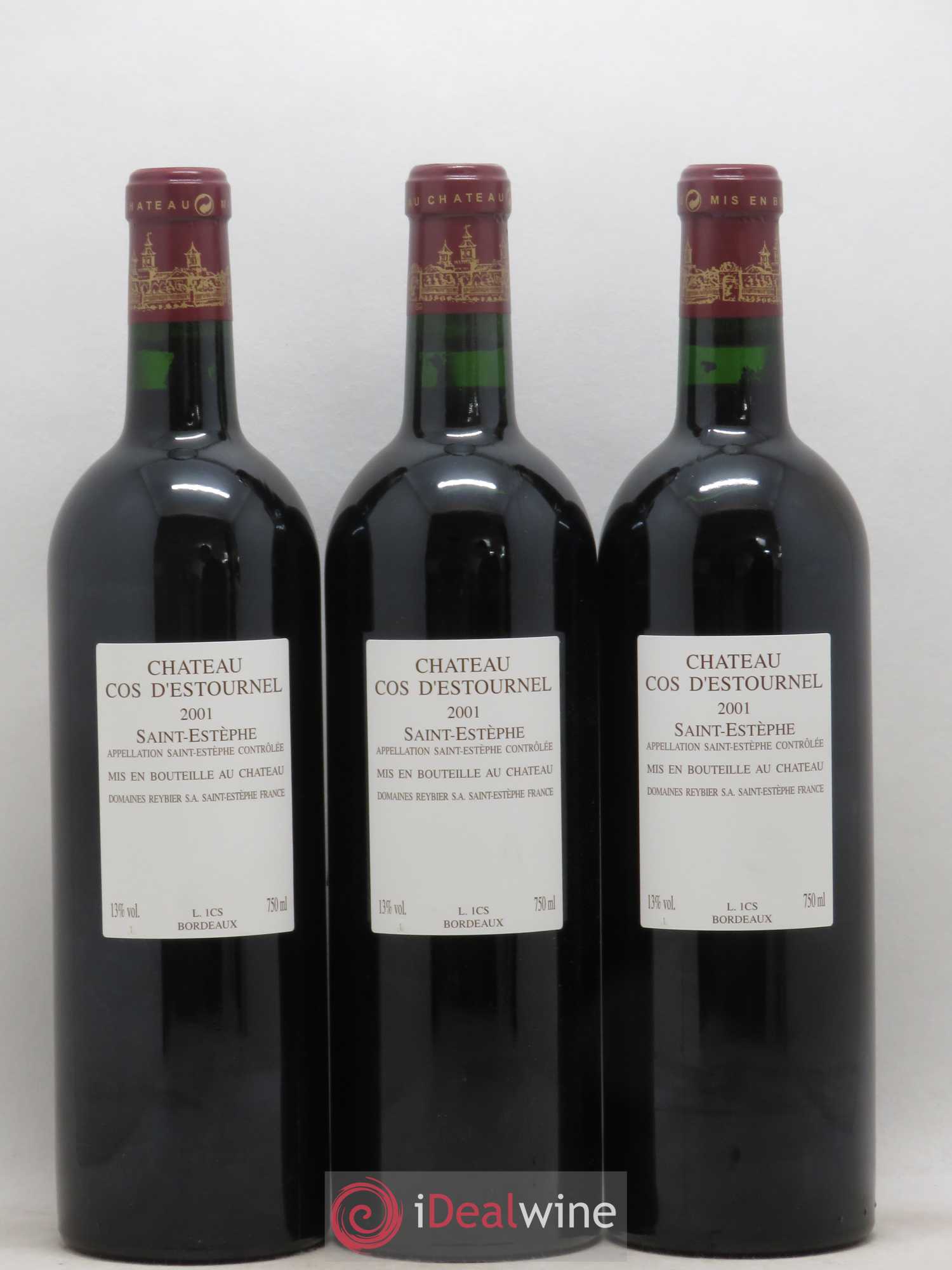 Cos d'Estournel 2ème Grand Cru Classé 2001 - Lot de 12 bouteilles - 6