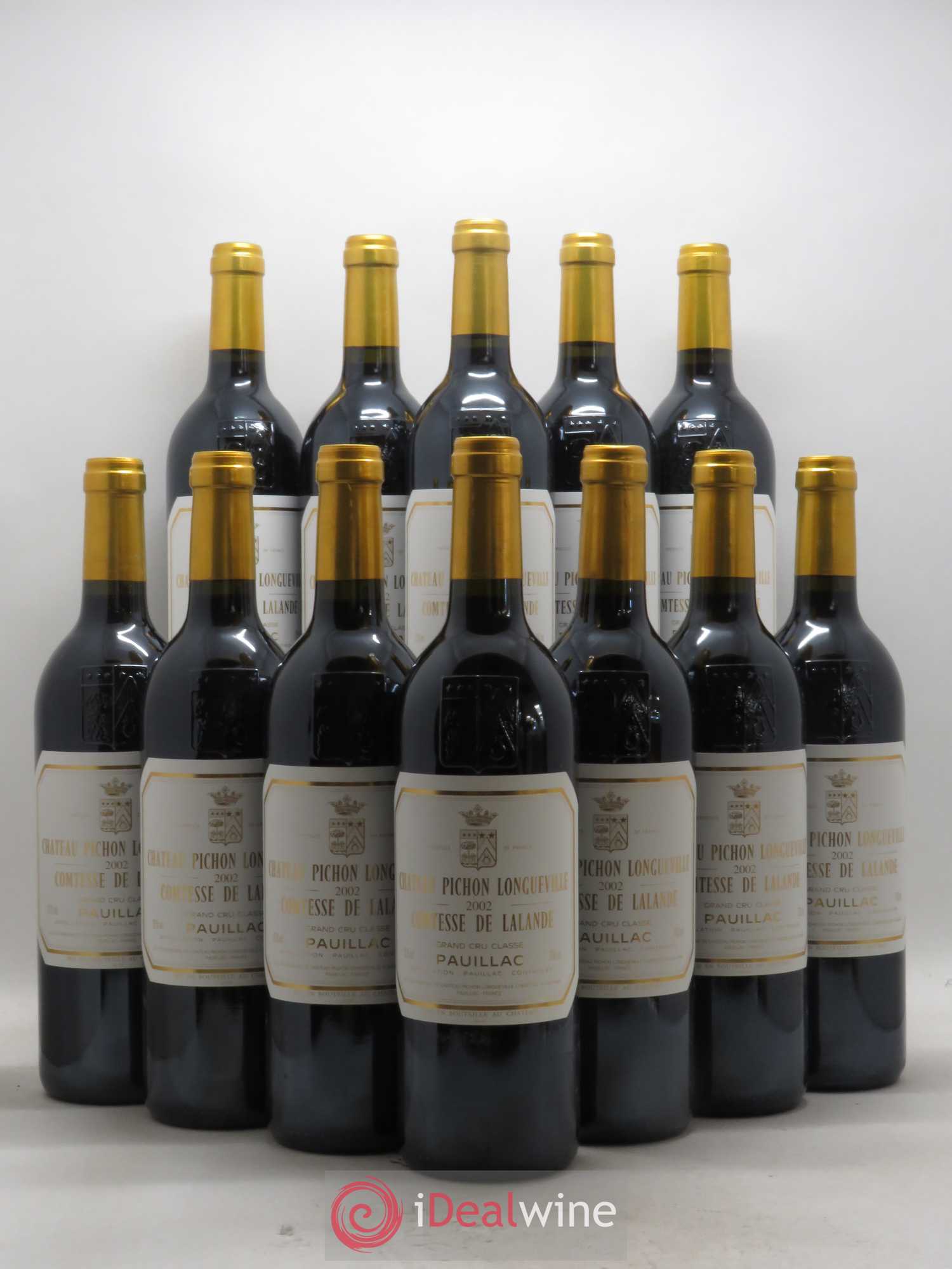 Château Pichon Longueville Comtesse de Lalande 2ème Grand Cru Classé 2002 - Lot de 12 bouteilles - 0