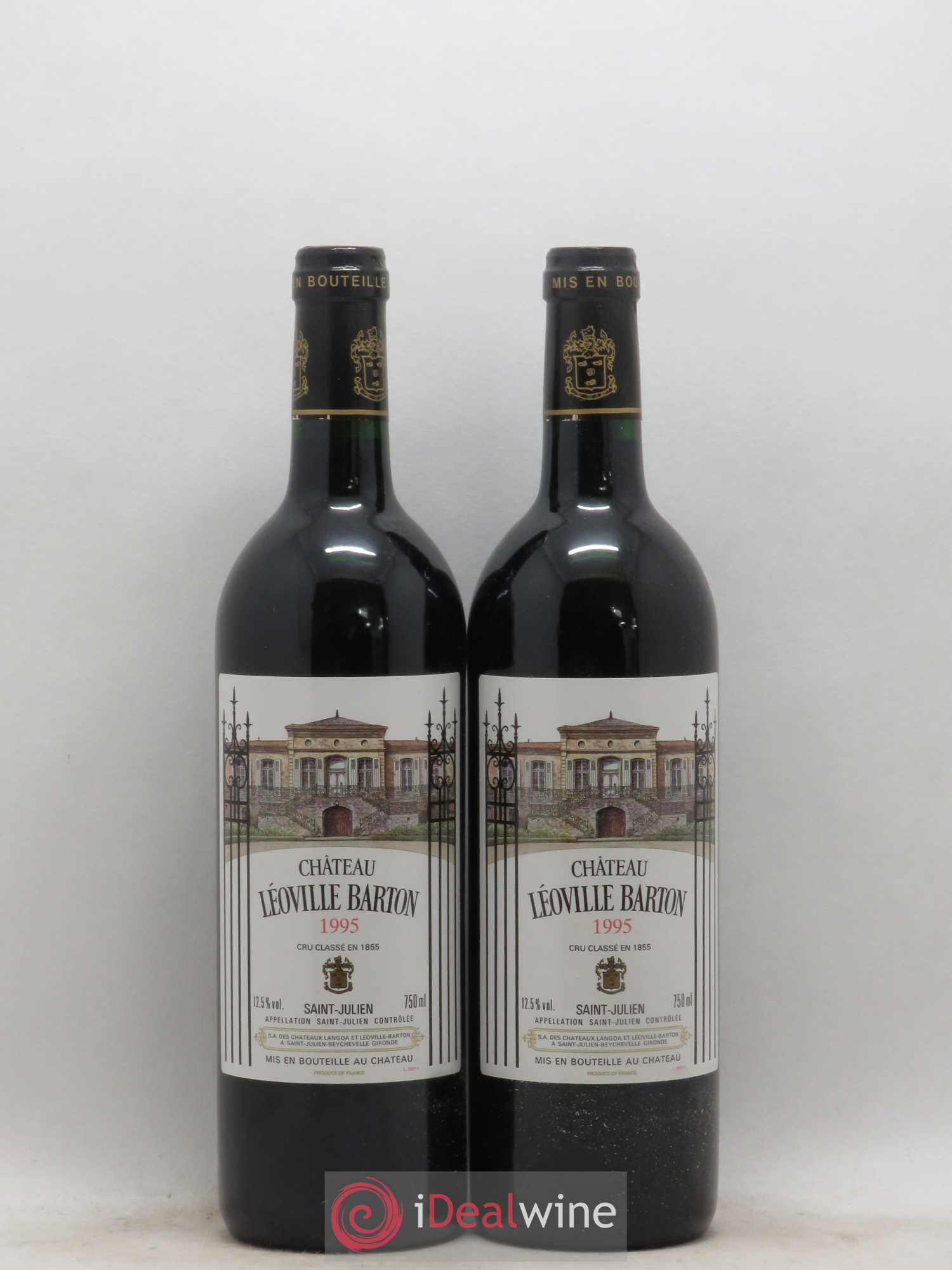 Château Léoville Barton 2ème Grand Cru Classé 1995 - Lot de 2 bouteilles - 0