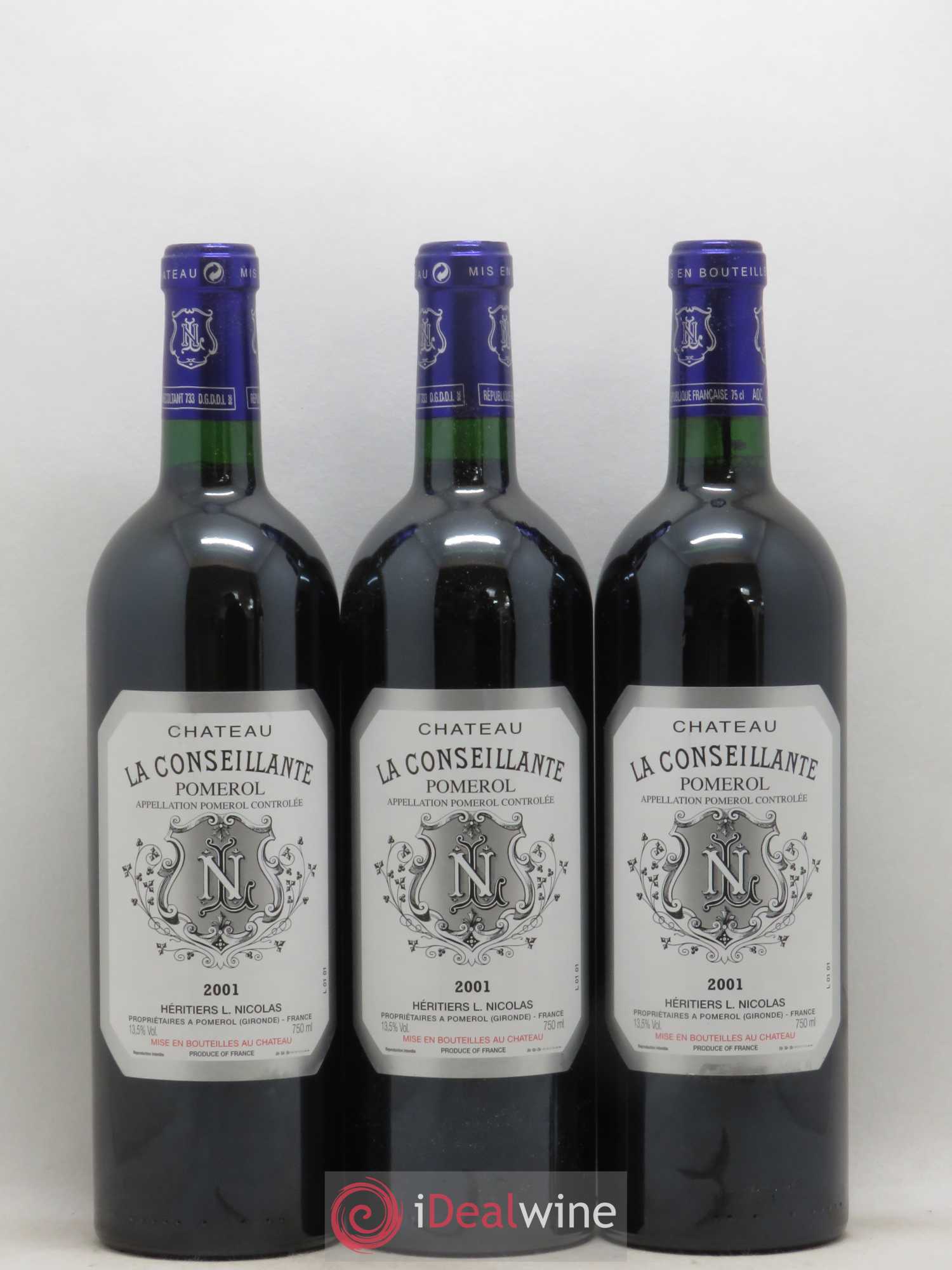 Château la Conseillante 2001 - Lot de 6 bouteilles - 1