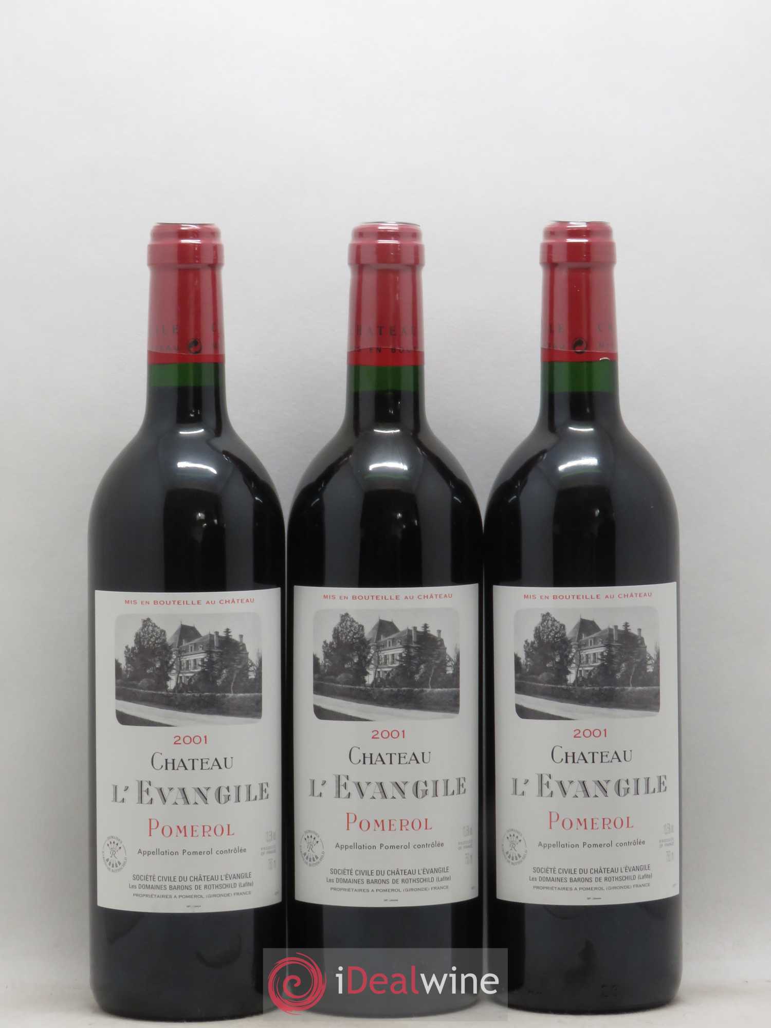 Château l' Évangile 2001 - Lot de 6 bouteilles - 2
