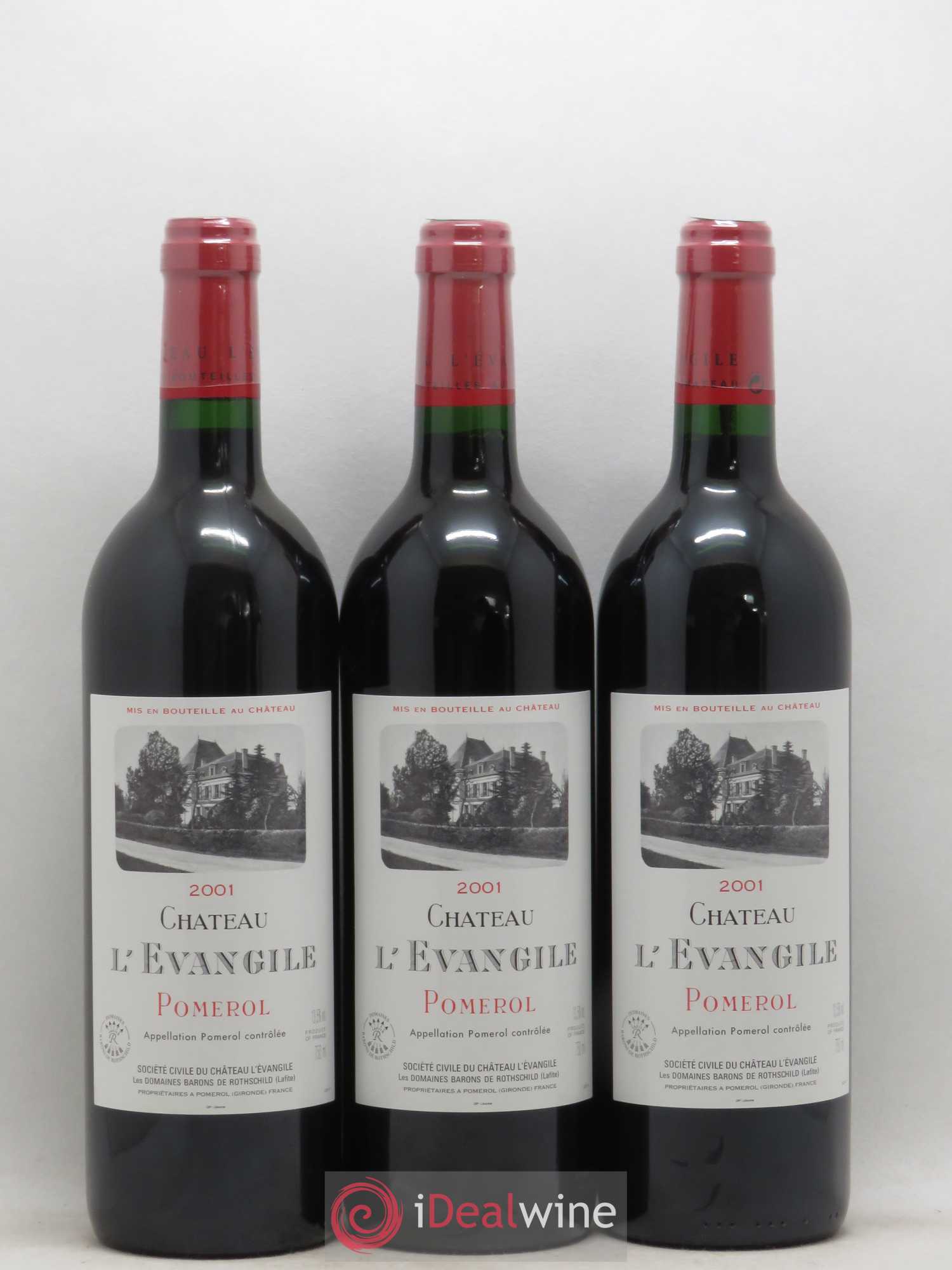 Château l' Évangile 2001 - Lot de 6 bouteilles - 2