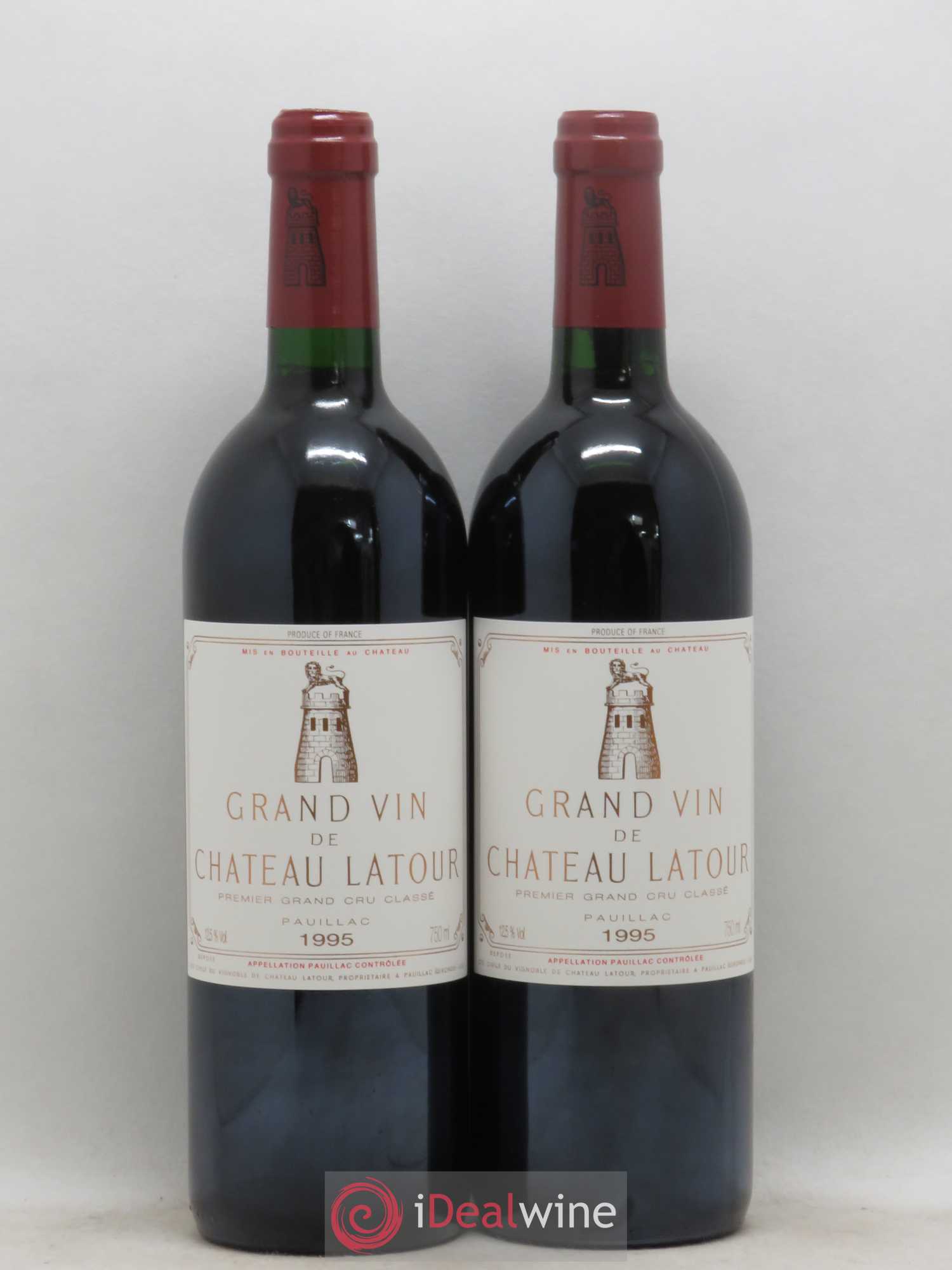 Château Latour 1er Grand Cru Classé 1995 - Lot de 2 bouteilles - 0