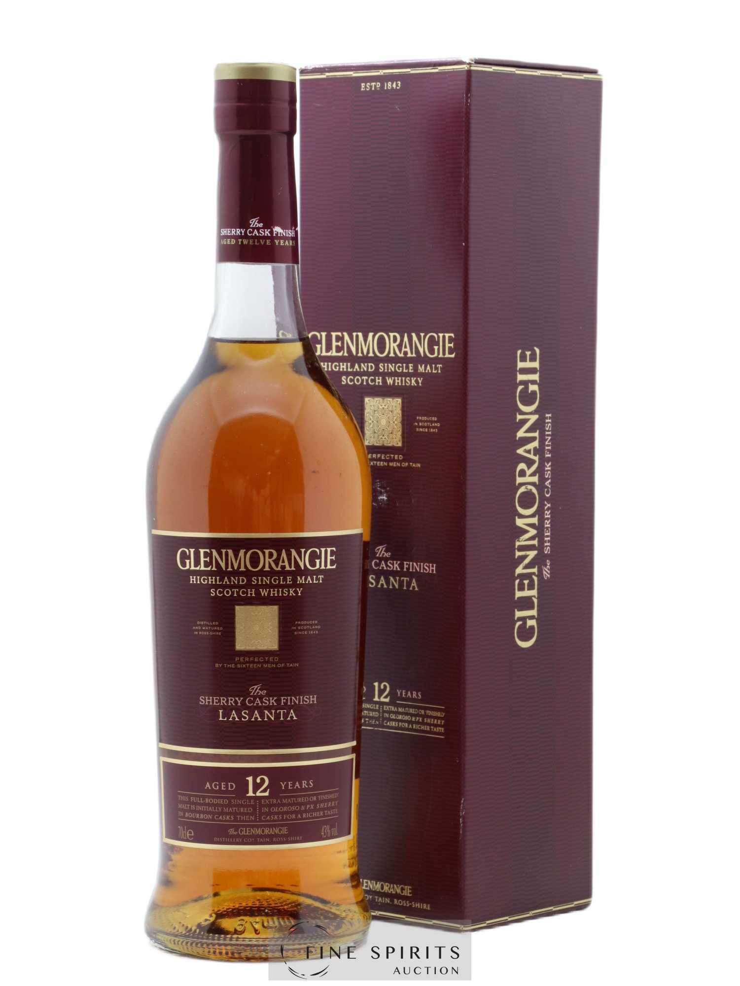 Glenmorangie 12 years Of. The Lasanta Finished in Oloroso & PX Sherry Casks - Lot de 1 bouteille - 0