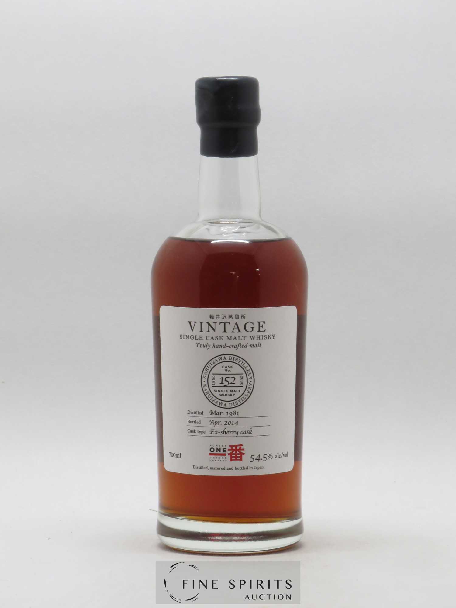 Karuizawa 1981 Number One Drinks Vintage Single Cask n°152 - bottled 2014 Ex-Sherry Cask - Lot de 1 bouteille - 0