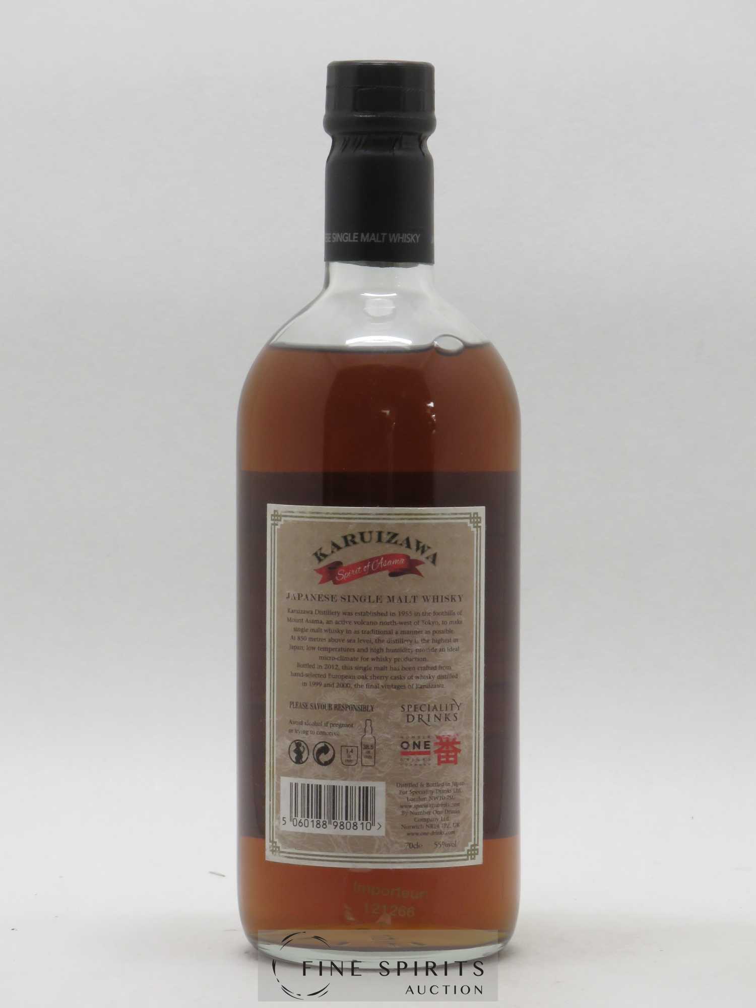 Karuizawa Number One Drinks Spirit of Asama - distilled in 1999-2000 bottled in 2012 Speciality Drinks (55°) - Lot de 1 bouteille - 1