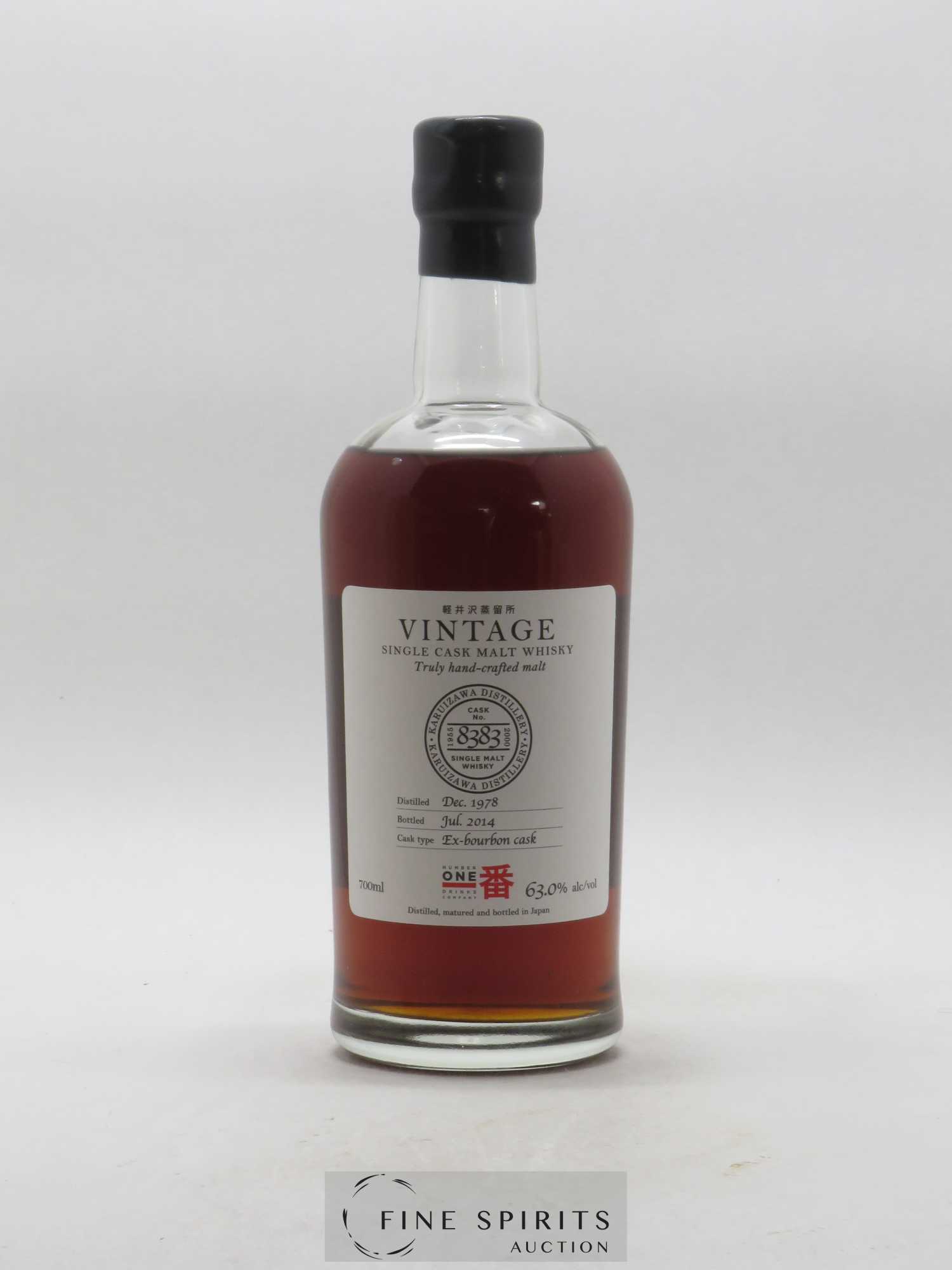 Karuizawa 1978 Number One Drinks Vintage Cask n°8383 - bottled 2014 Ex-Bourbon Cask - Lot de 1 bouteille - 1