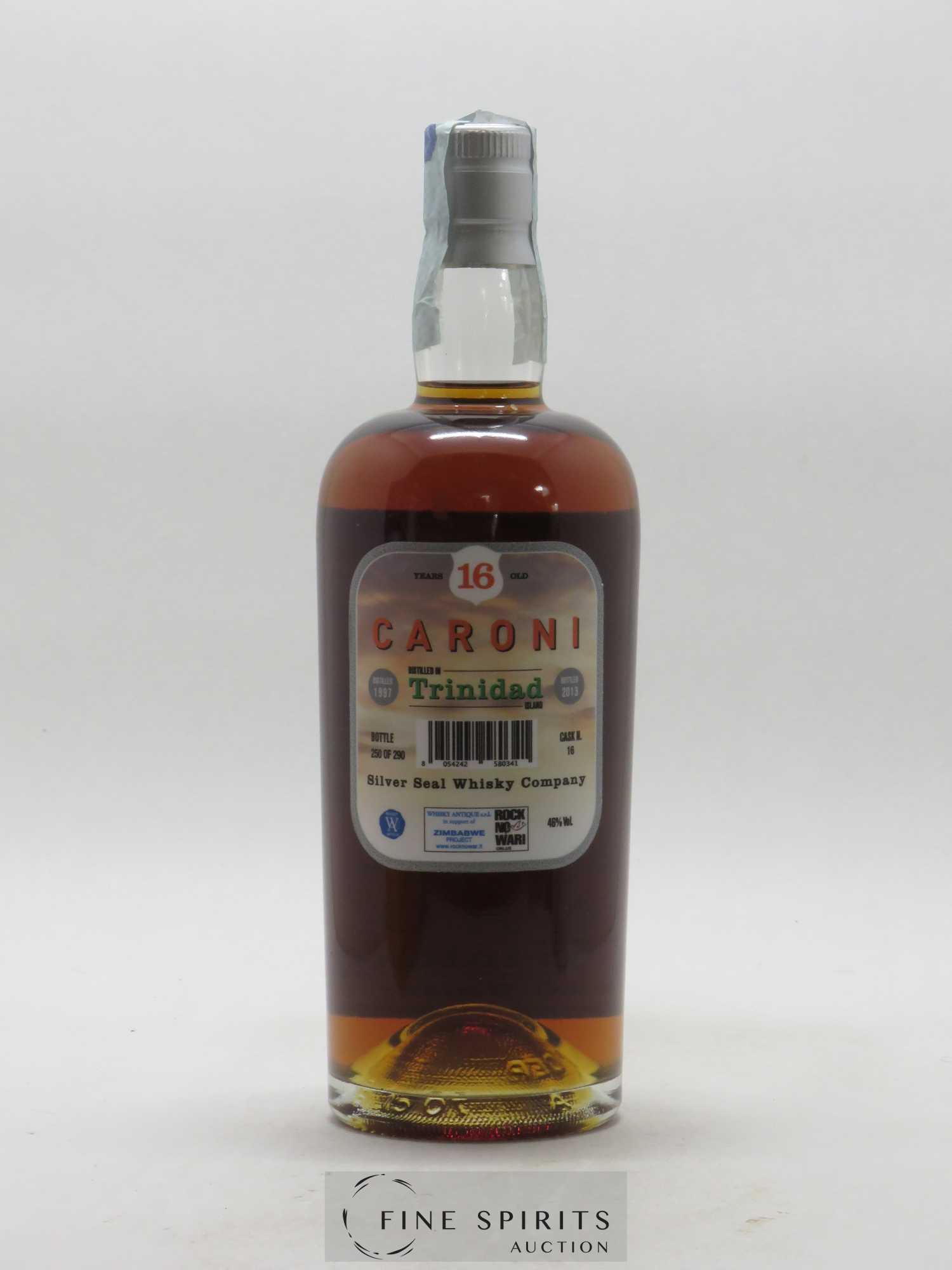 Caroni 16 years 1997 Silver Seal Whisky Company Single Cask n° 16 bottled 2013 - Lot de 1 bouteille - 2