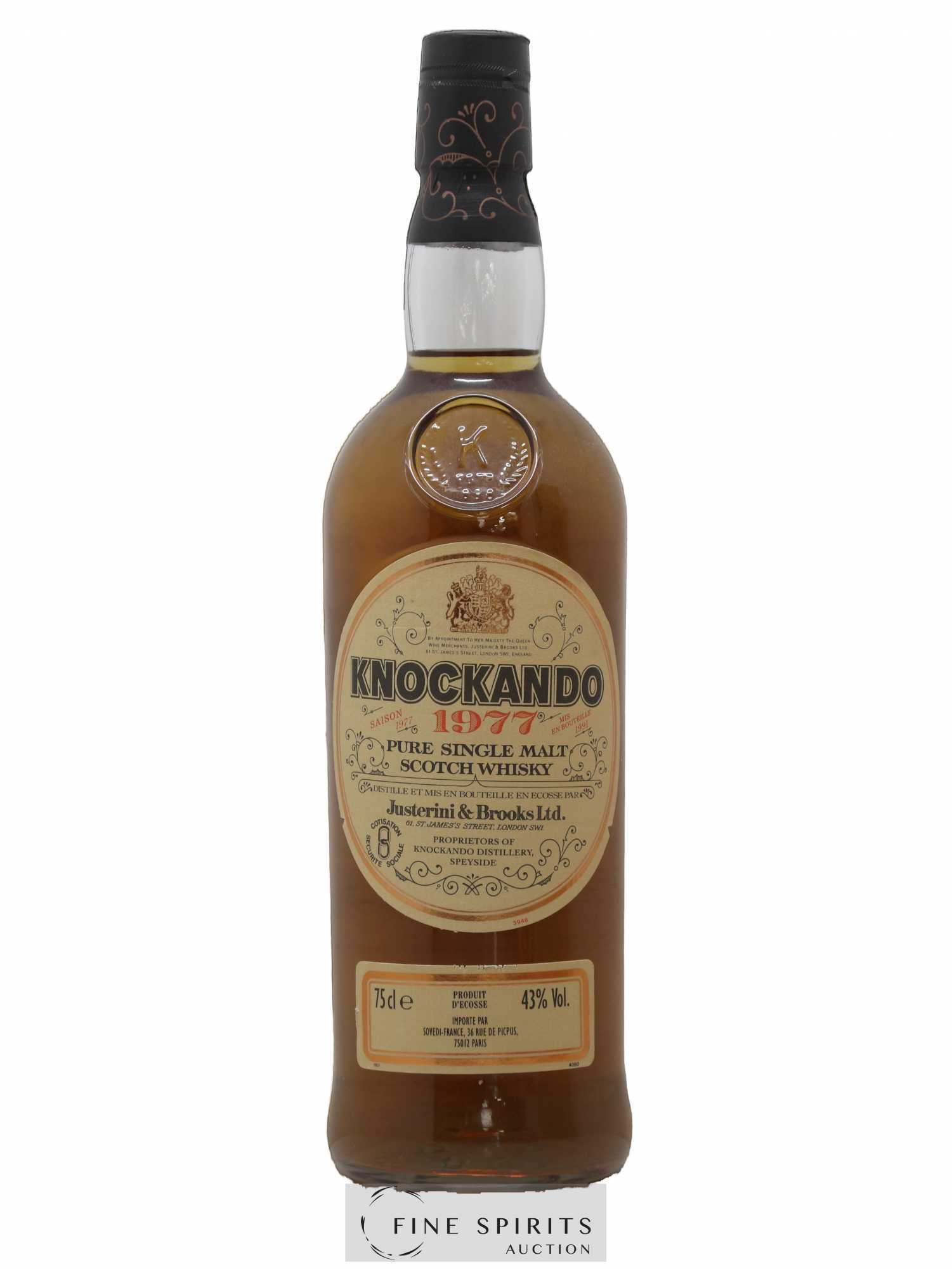 Knockando 1977 Of. bottled 1991 Sovedi Import - Lot de 1 bouteille - 1