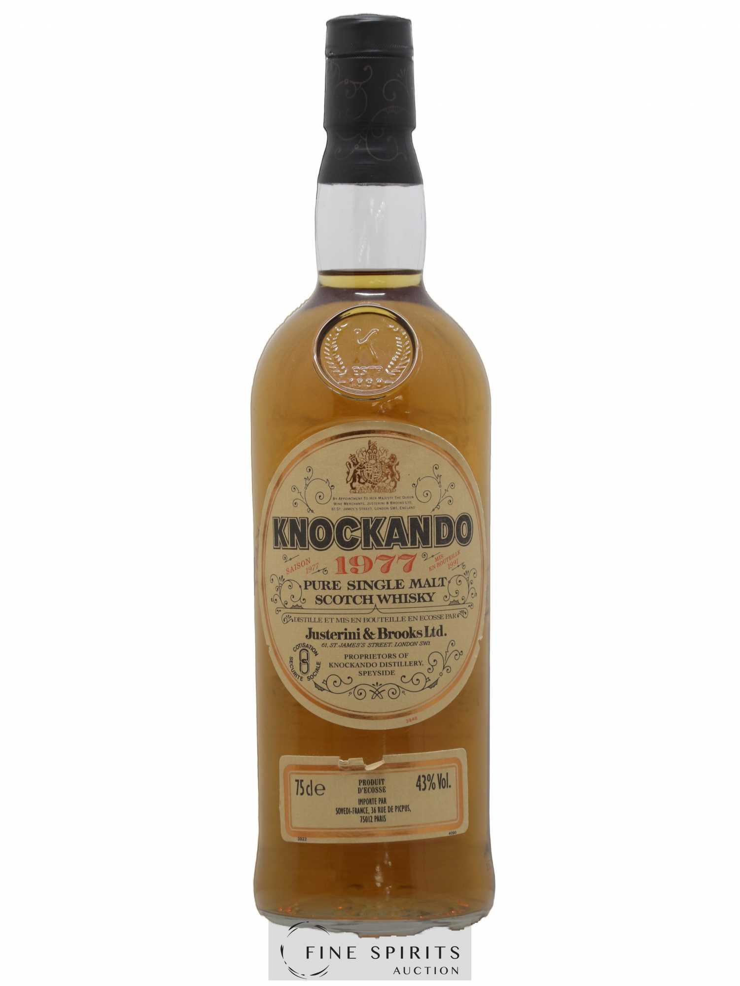 Knockando 1977 Of. bottled 1991 Sovedi Import - Lot de 1 bouteille - 1